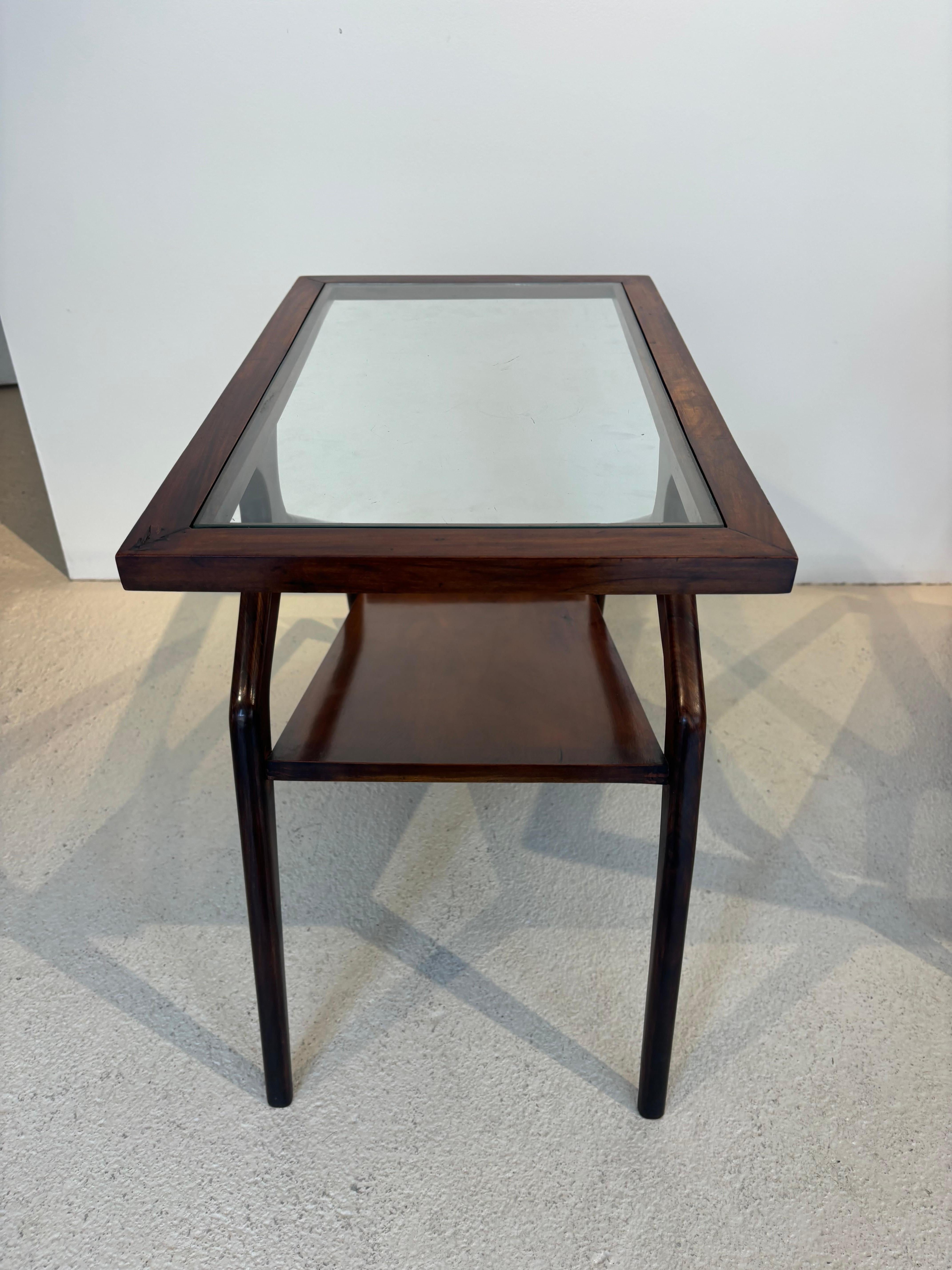 Pair of side table by Giuseppe Scapinelli For Sale 5