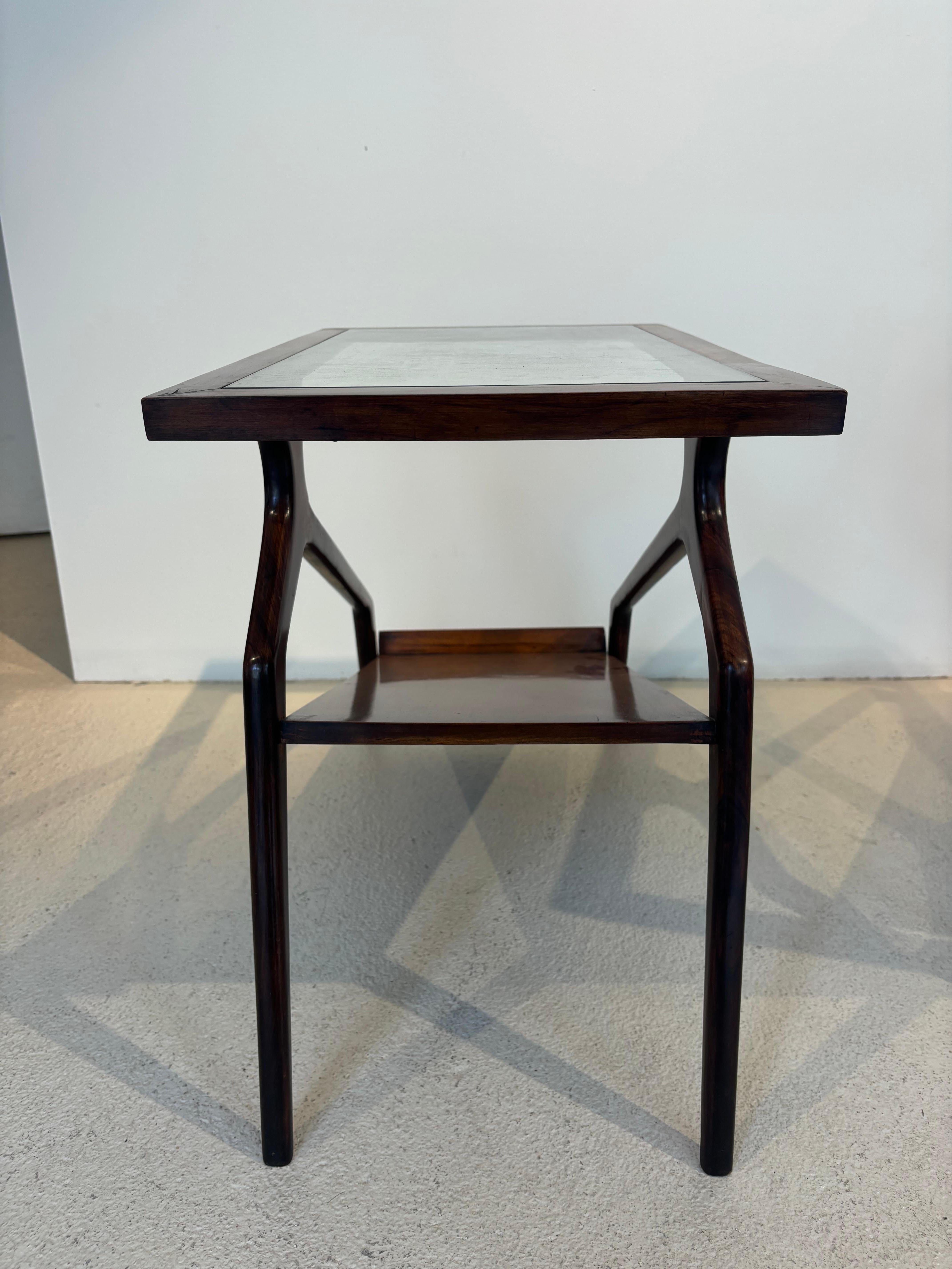 Pair of side table by Giuseppe Scapinelli For Sale 6