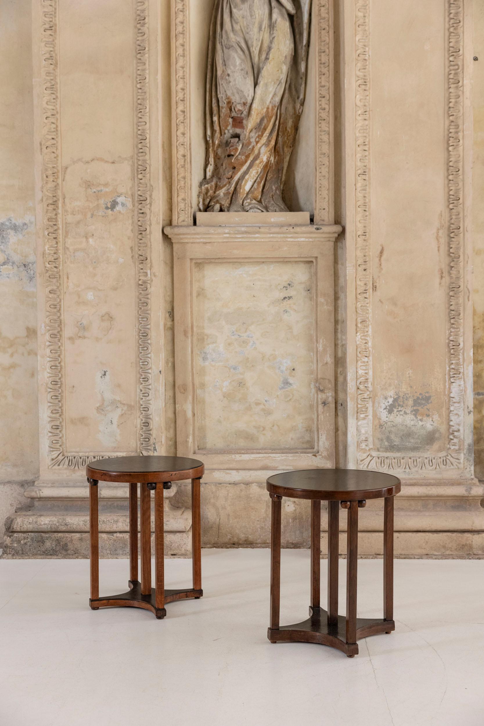 Austrian Pair of side table by Josef Hoffmann for Jacob and Josef Kohn For Sale