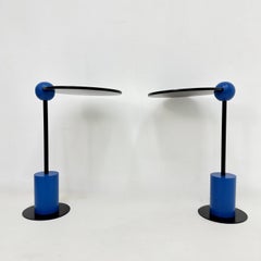 Coppia di tavolini Edward Geluk per Arco - 1980 'Piccolo' postmoderno Memphis