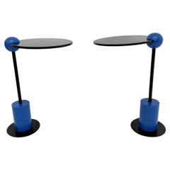 Pair of side table Edward Geluk for Arco – 1980’s ‘Piccolo’ postmodern Memphis