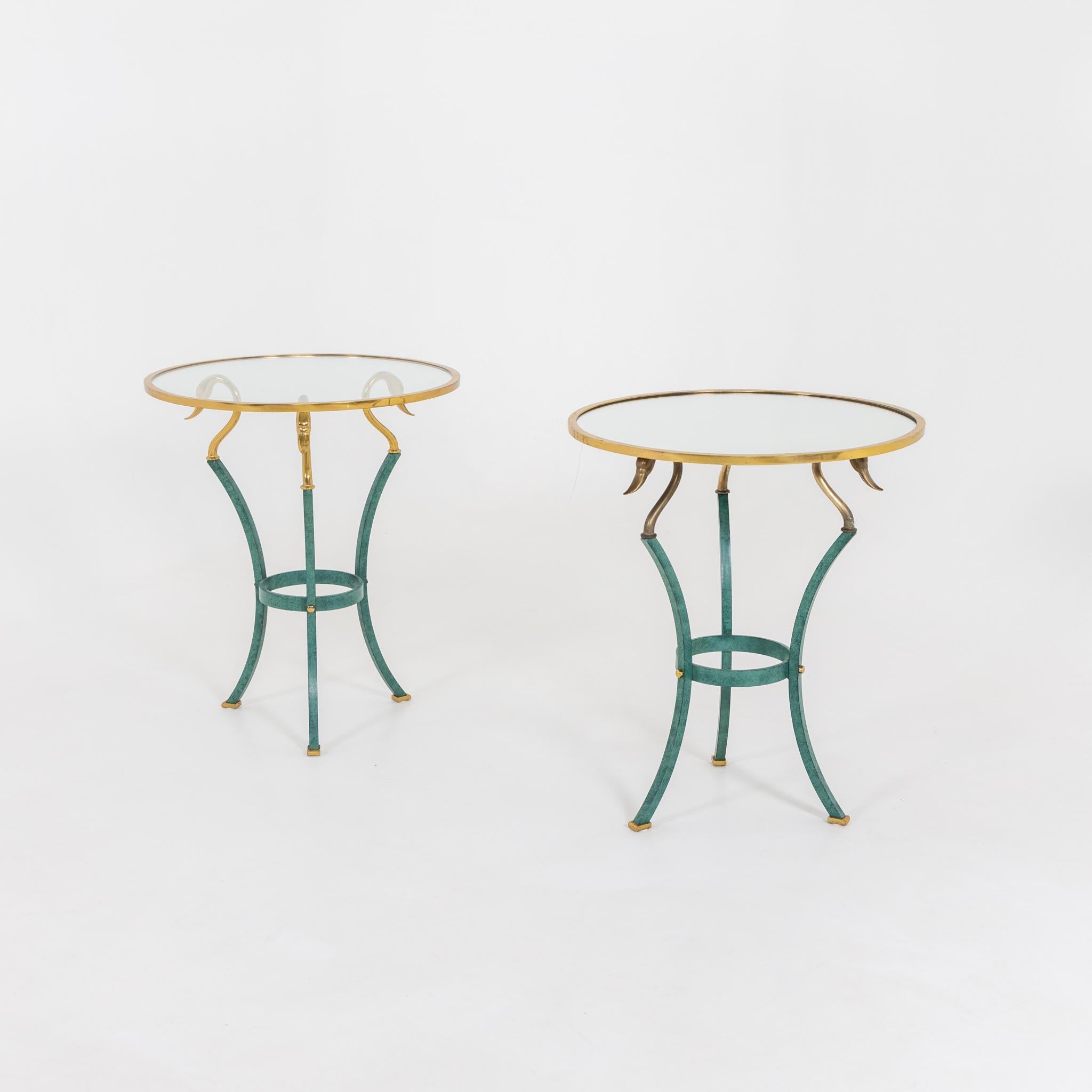 European Pair of Side Tables, 1980s