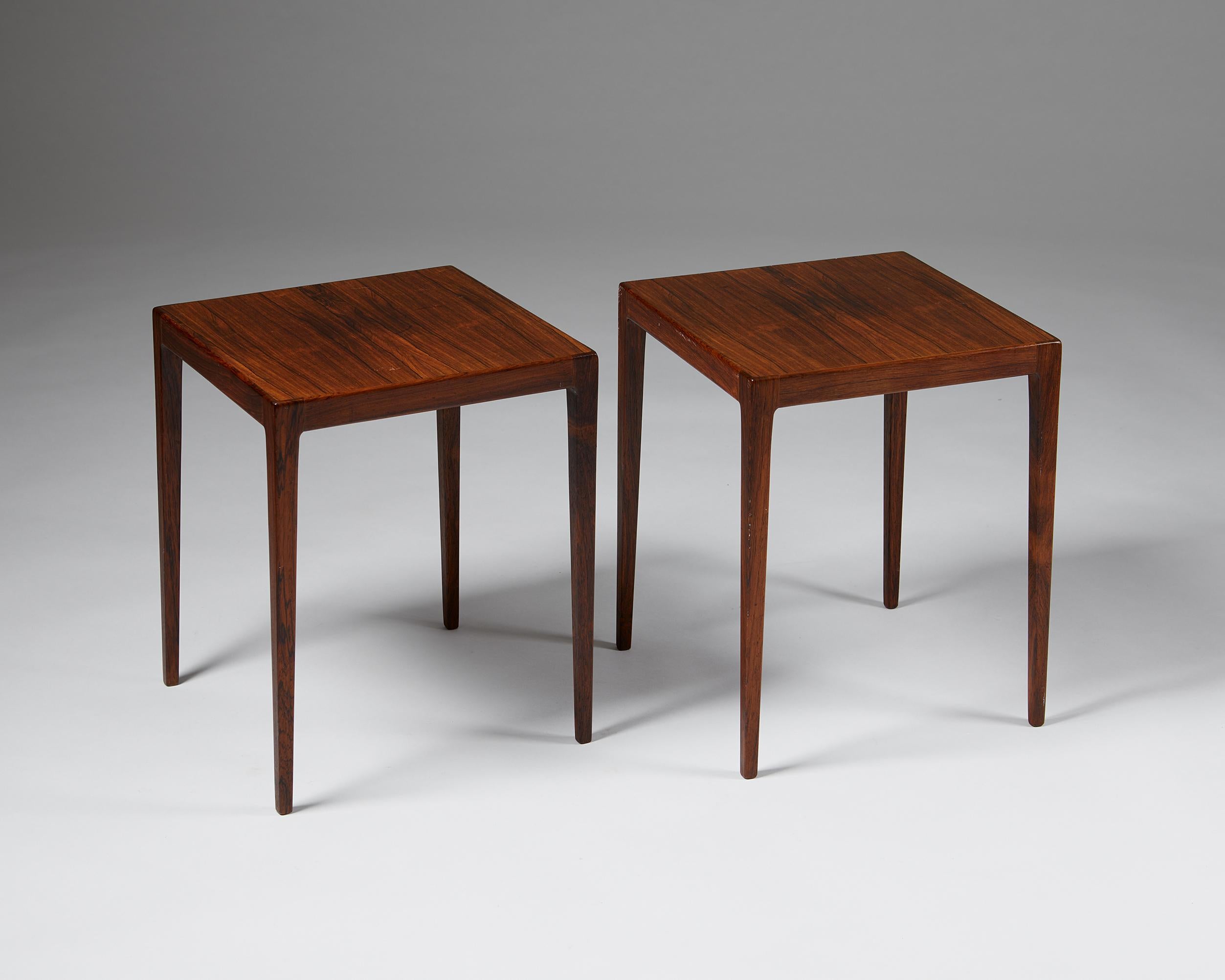 Mid-Century Modern Pair of Side Tables, Anonymous, Sweden, 1960’s