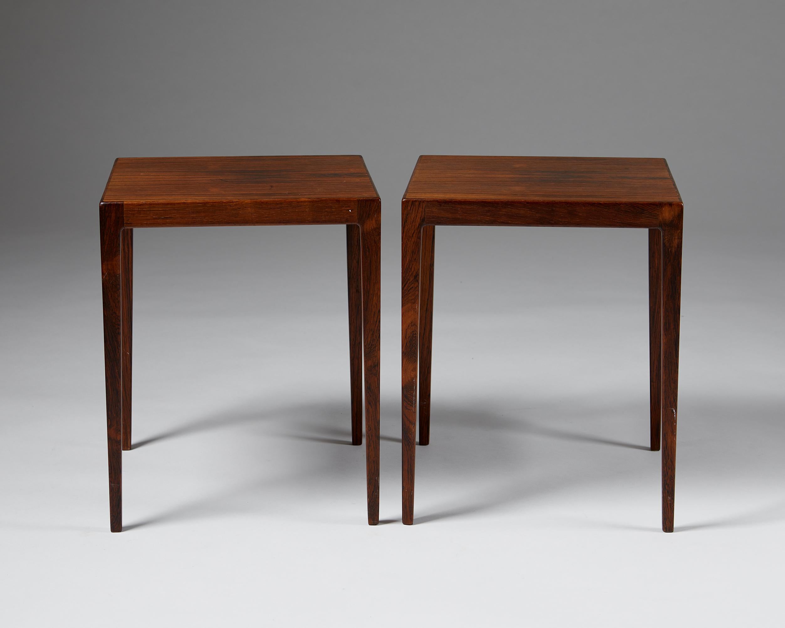 Swedish Pair of Side Tables, Anonymous, Sweden, 1960’s