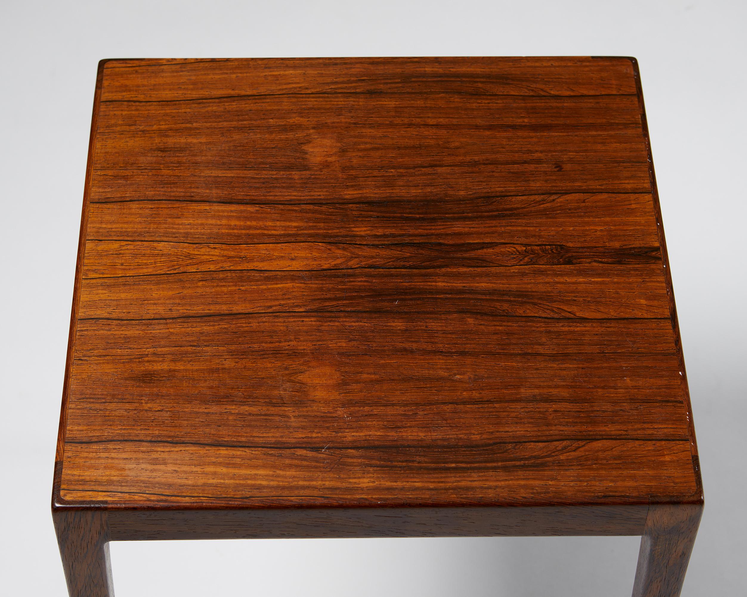 Rosewood Pair of Side Tables, Anonymous, Sweden, 1960’s