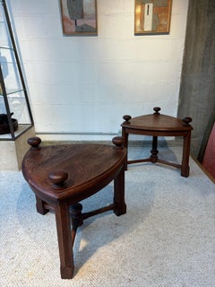 Paire de tables d'appoint attribuées à Charles Dudouyt