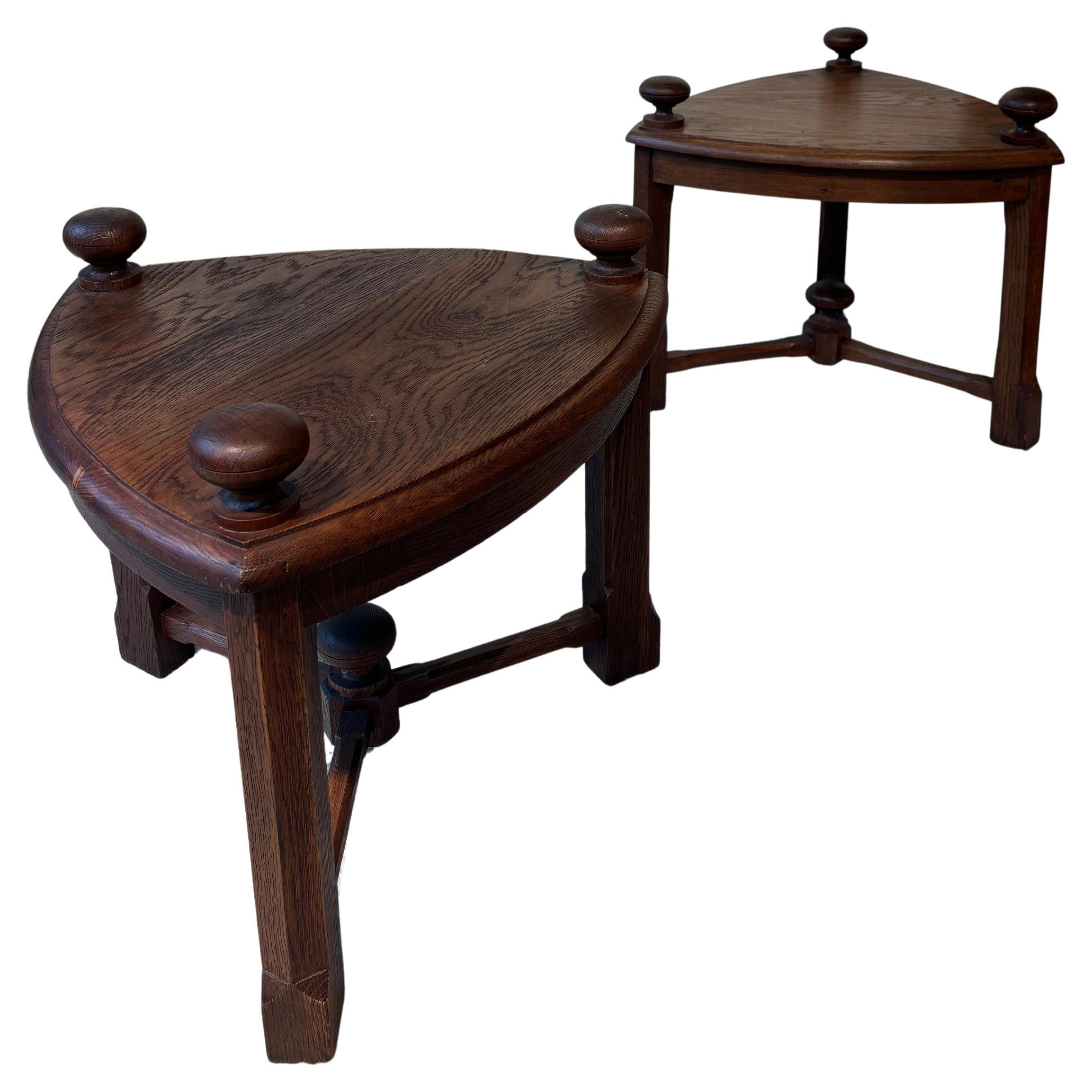 Pair of side tables attributed to Charles Dudouyt