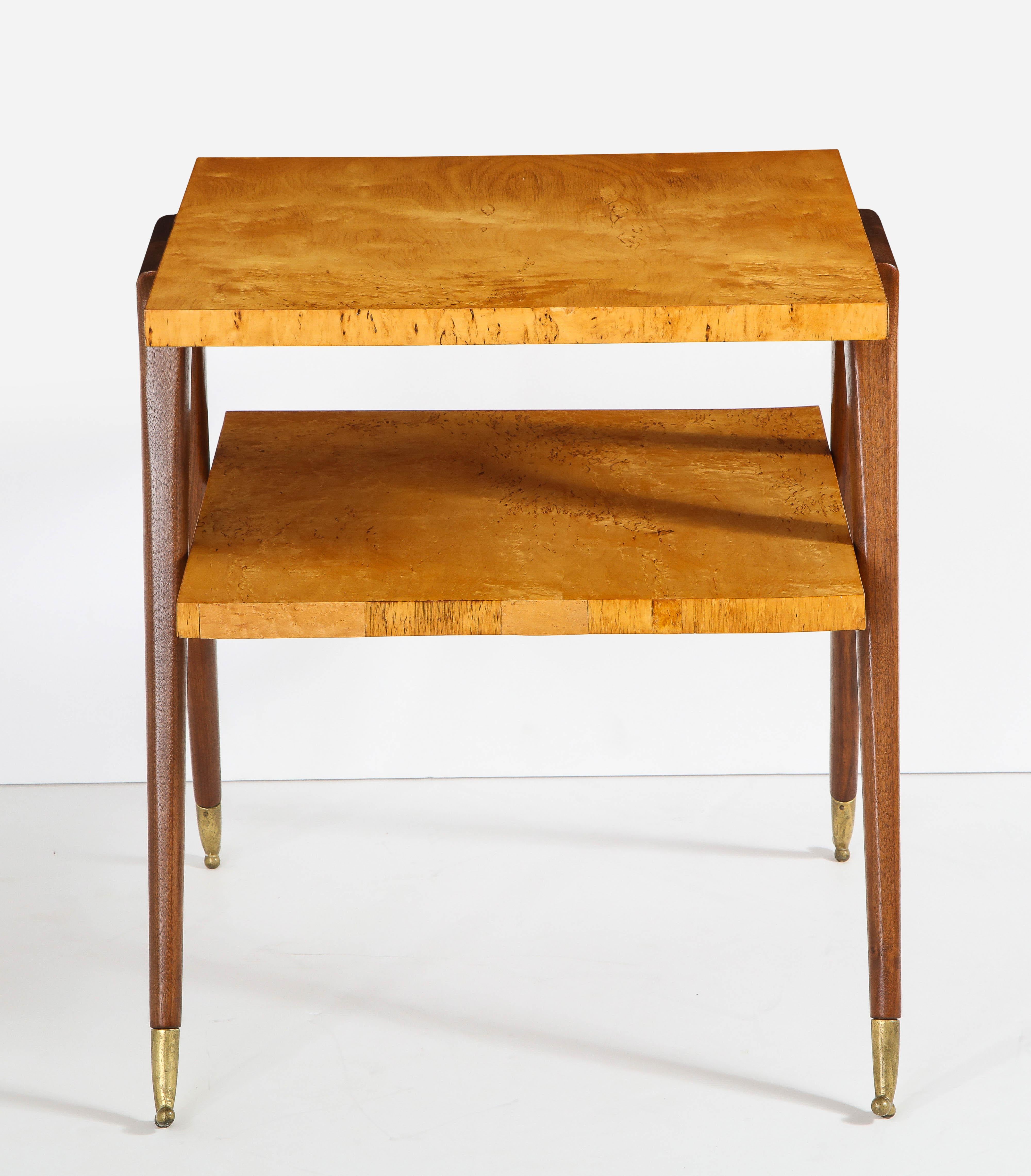 Pair of Side Tables Attributed to Osvaldo Borsani For Sale 6