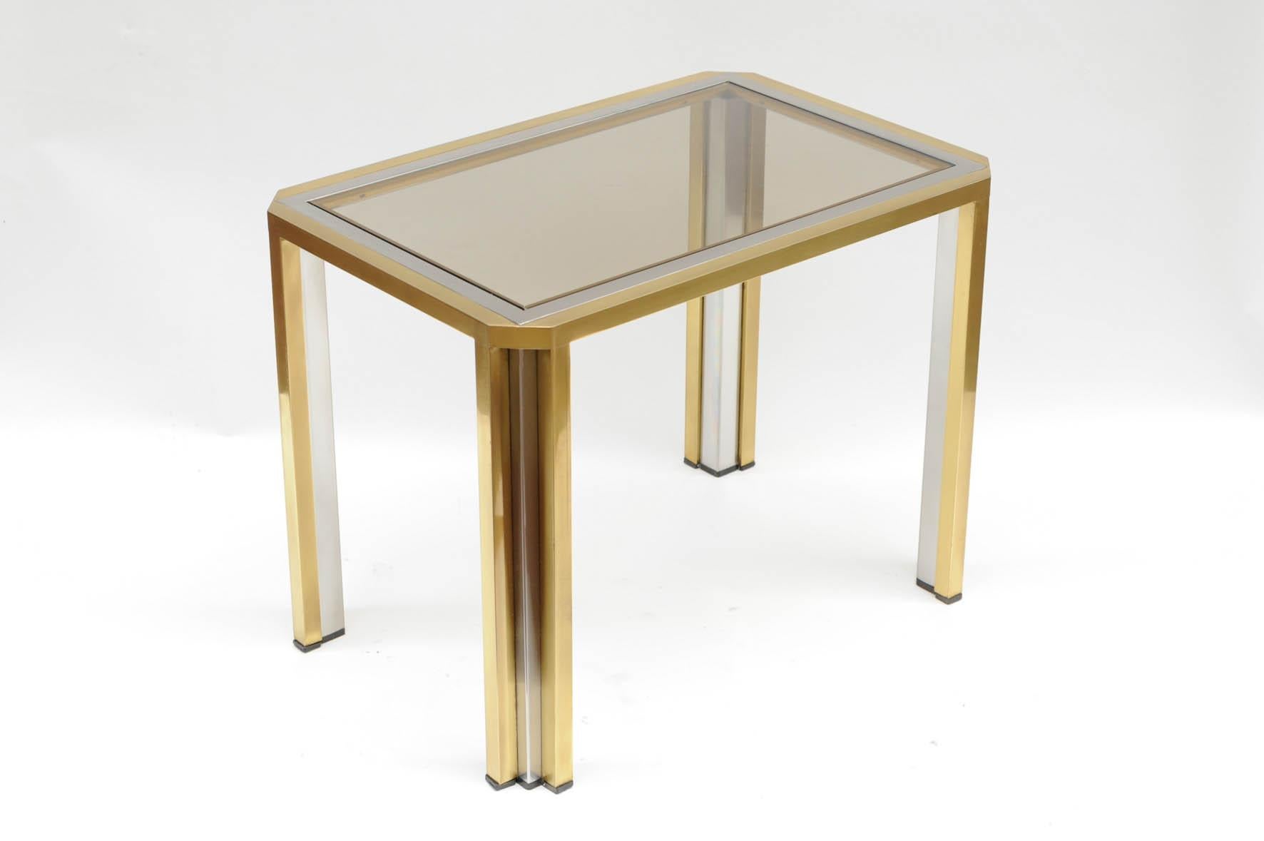 Late 20th Century Pair of Side Tables Attributed to Willy Rizzo