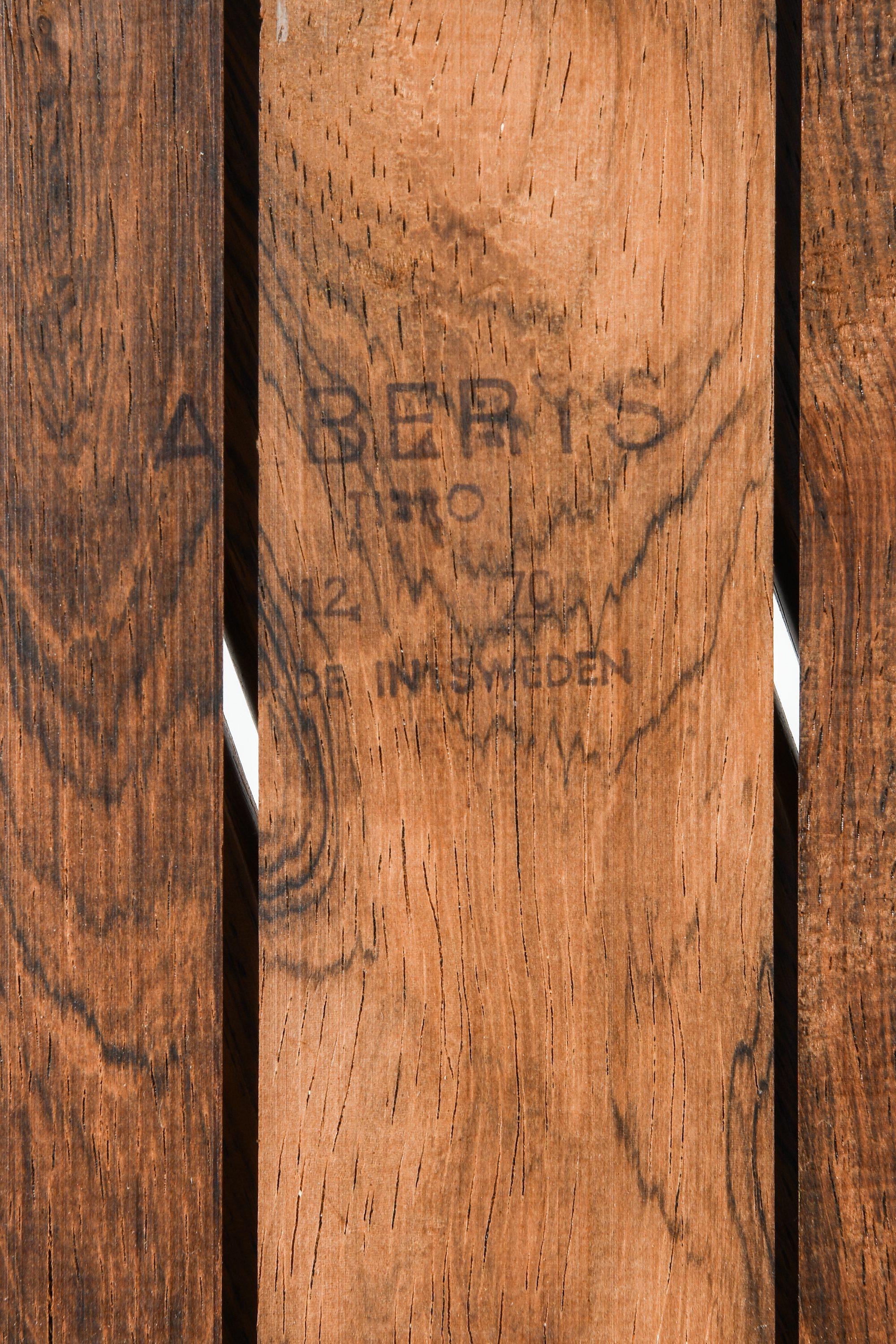 Paire de tables d'appoint / bancs en palissandre massif, années 1960 en vente 1