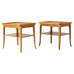 Pair of Side Tables by Alfred Kvarnholt, Sweden, 1940s