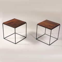Paire de tables d'appoint du designer brésilien, années 1960