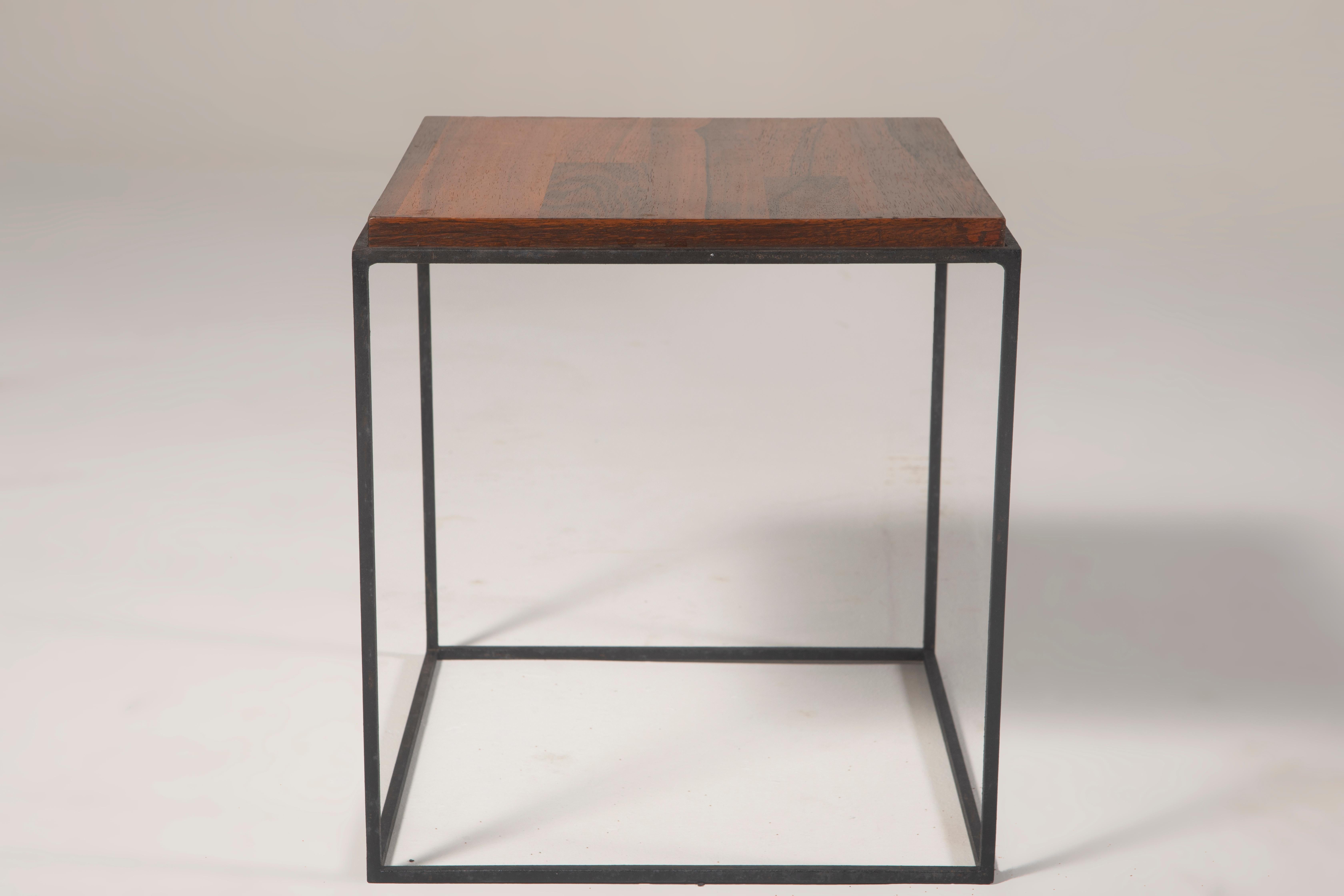 Mid-20th Century Pair of Side Tables by Brazilian Designer, 1960s For Sale