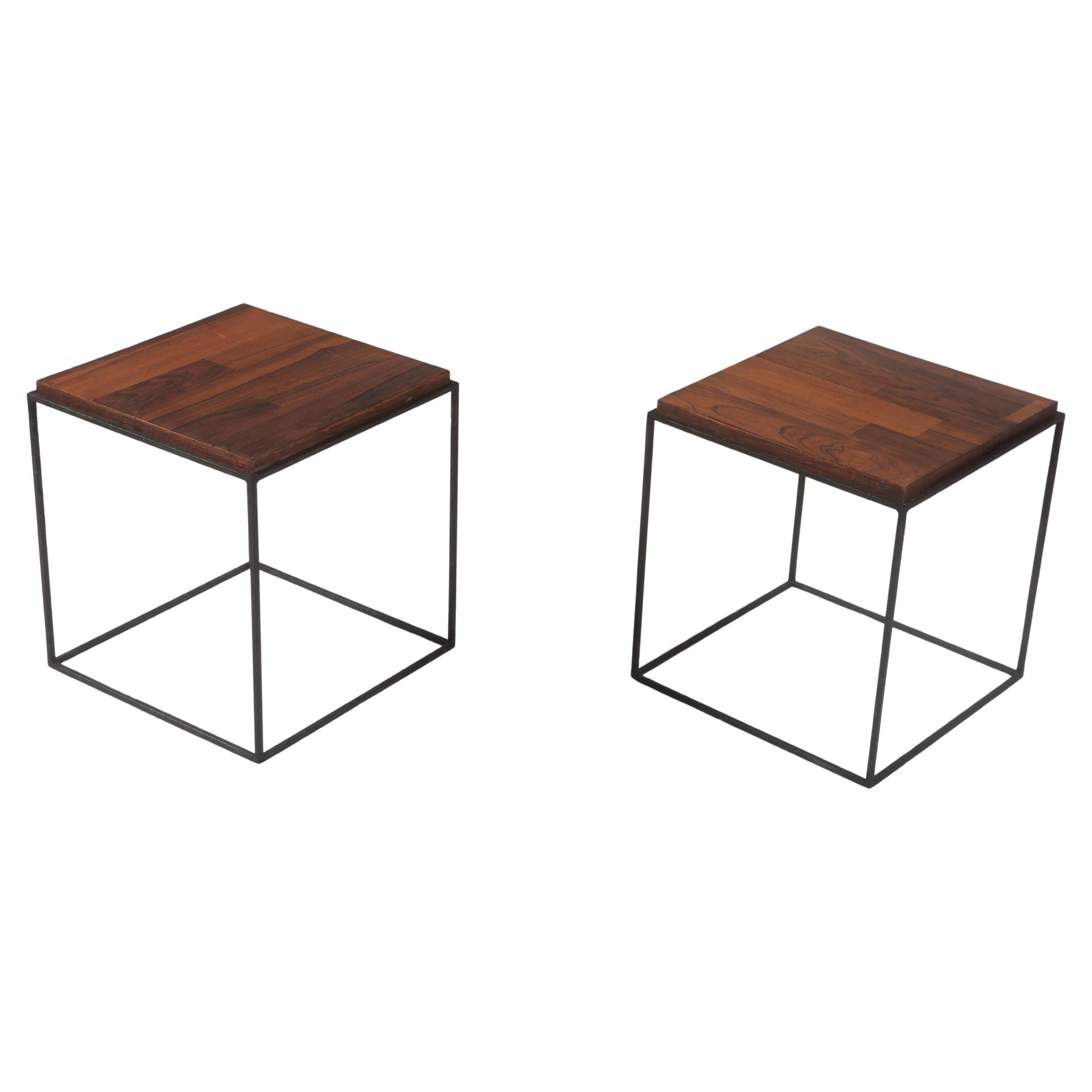 Pair of Side Tables by Brazilian Designer, 1960s