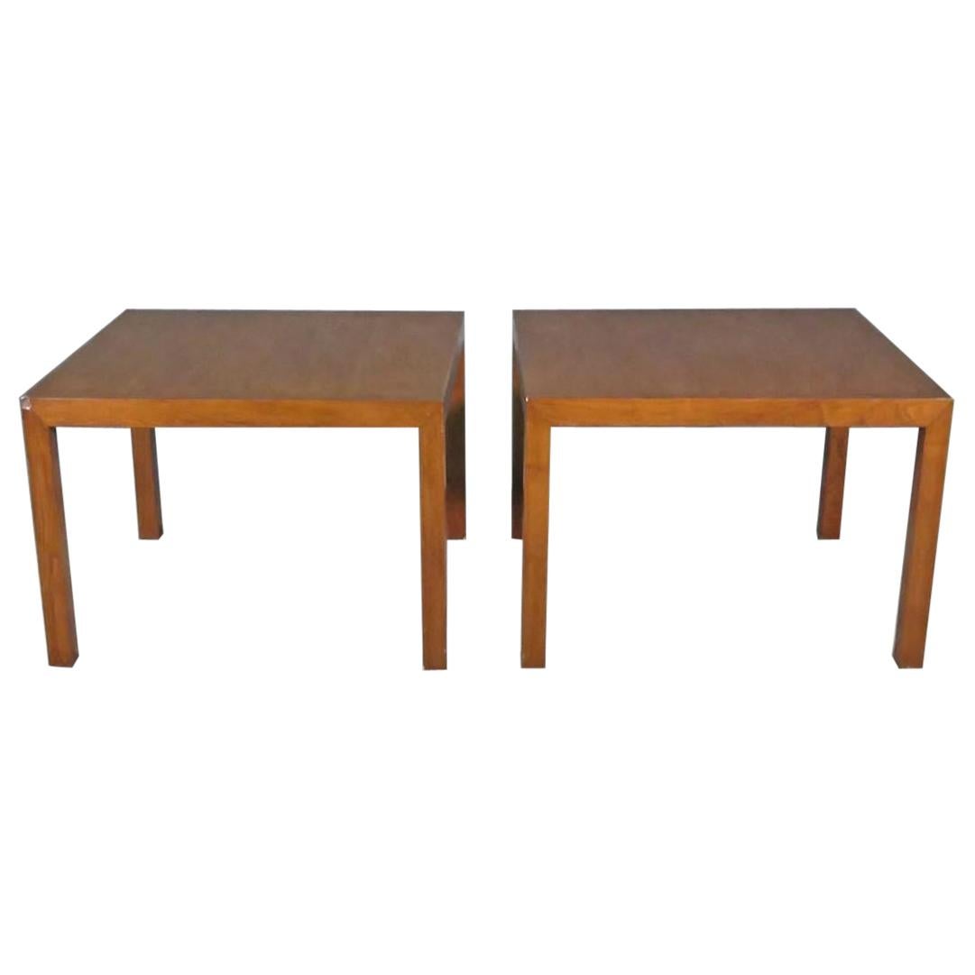 Pair of Side Tables by Dunbar