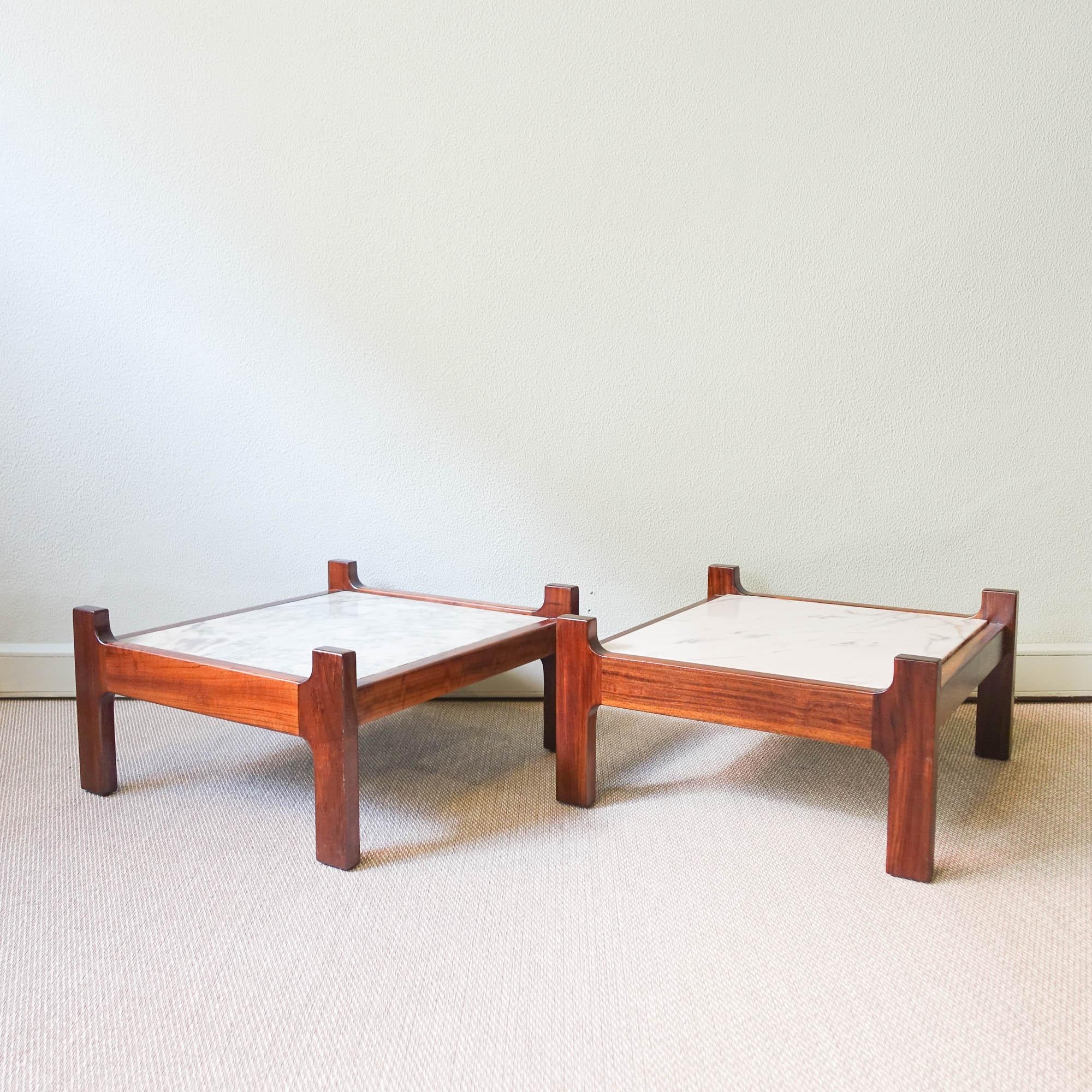 Pair of Side Tables by FOC 'Fábrica Osório Castro', 1970's In Good Condition For Sale In Lisboa, PT