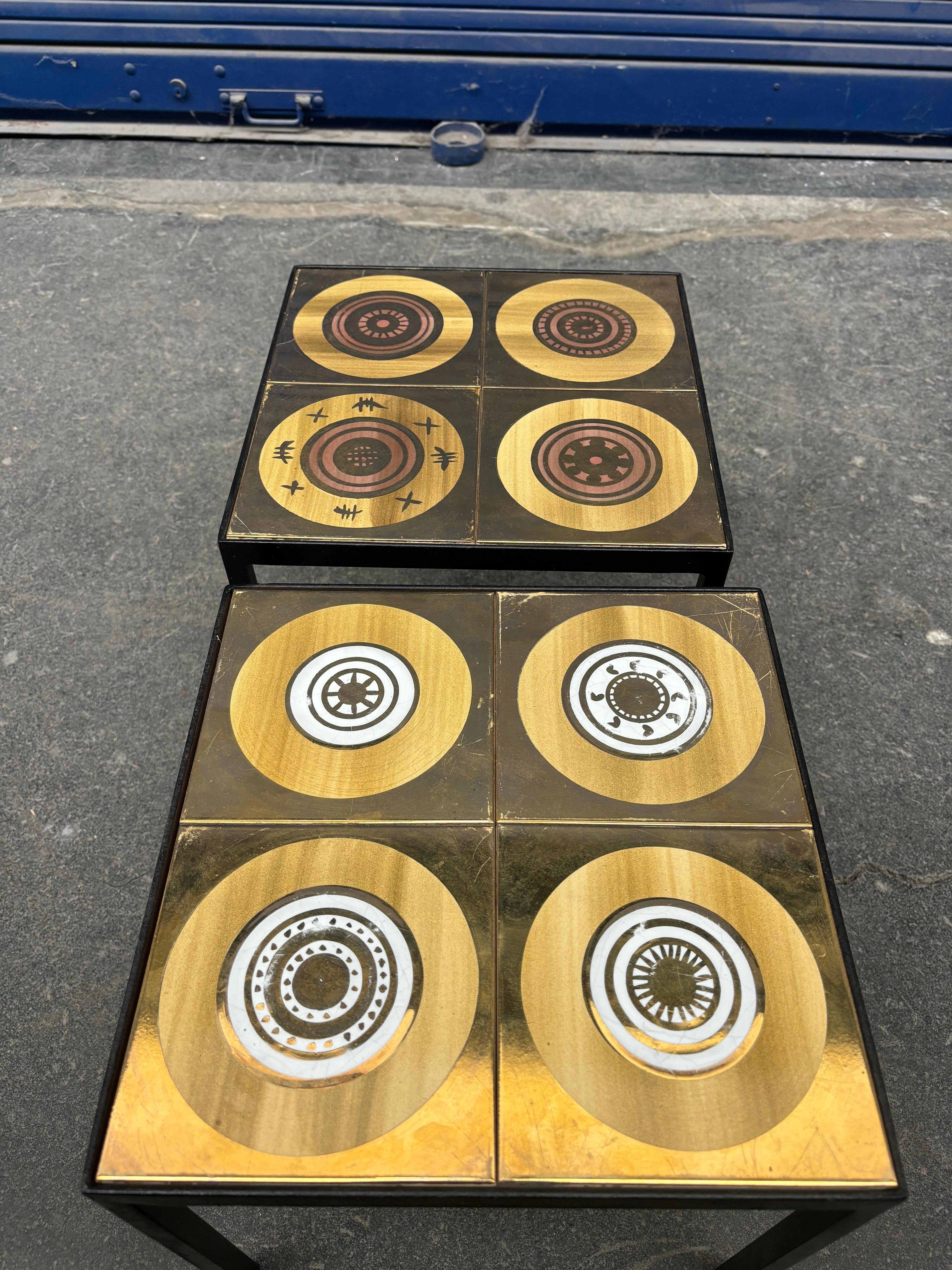 Paar Beistelltische von Georges Pelletier im Angebot 3