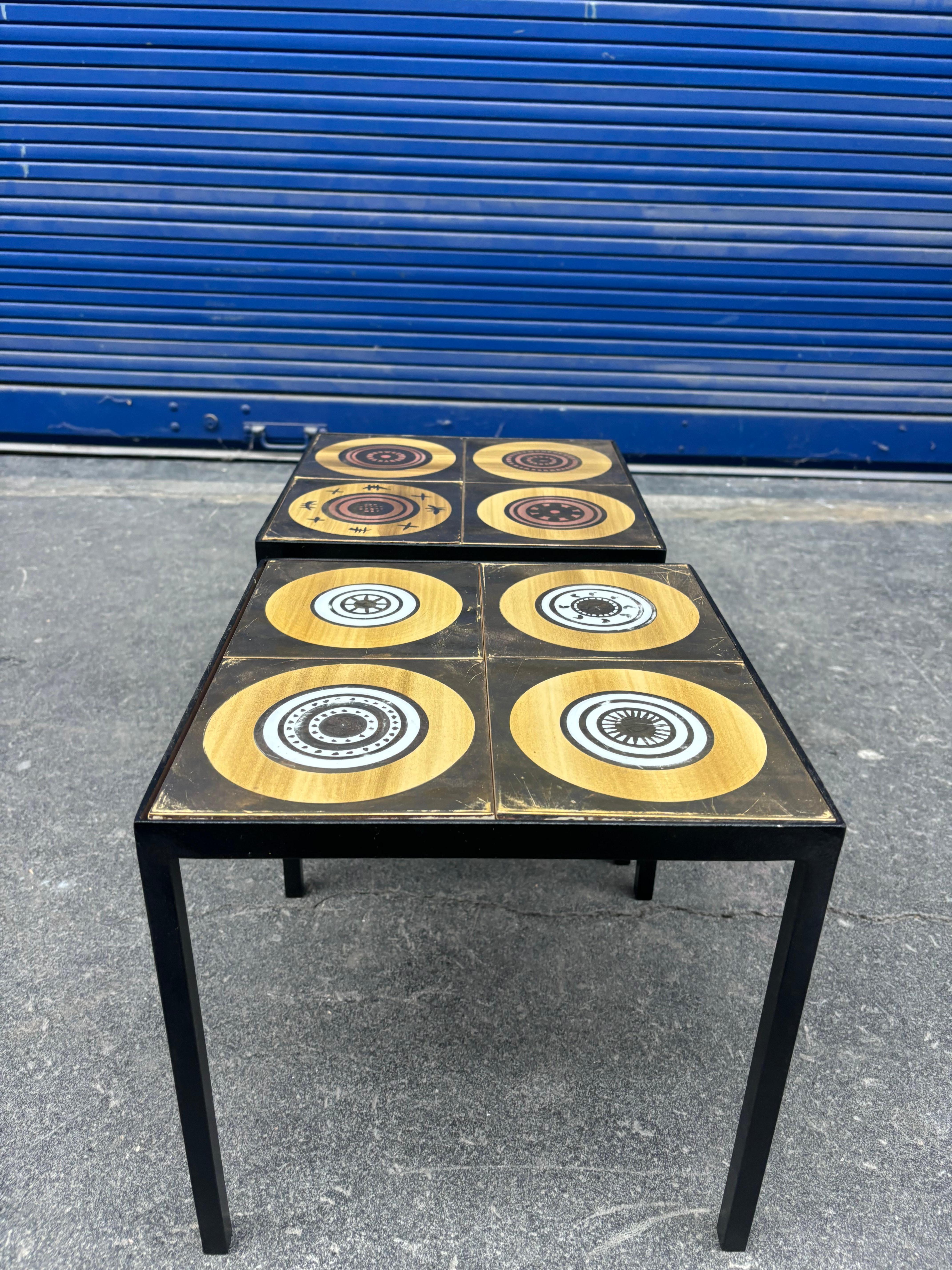 Paar Beistelltische von Georges Pelletier im Angebot 4