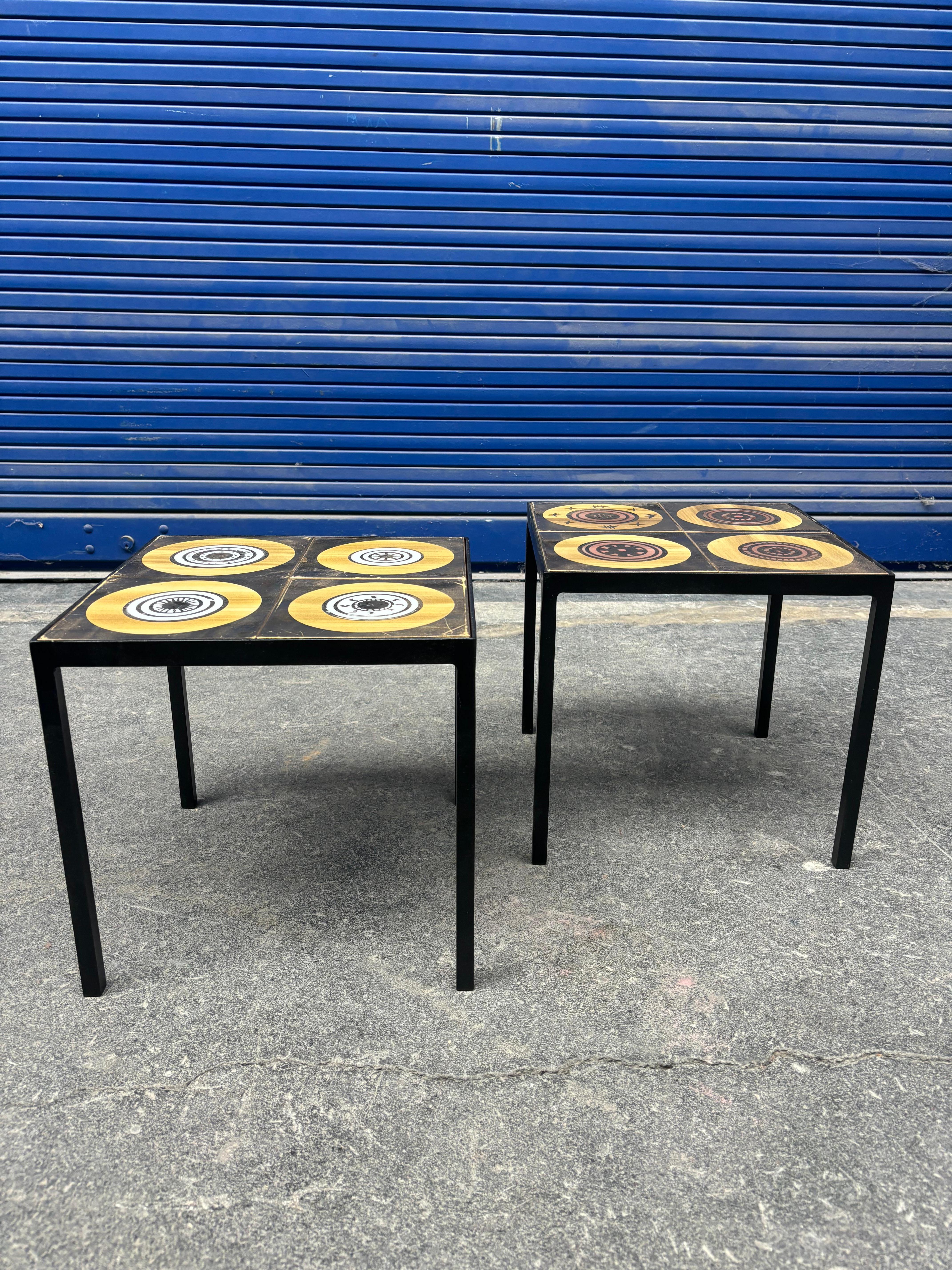 Paar Beistelltische von Georges Pelletier (Französisch) im Angebot