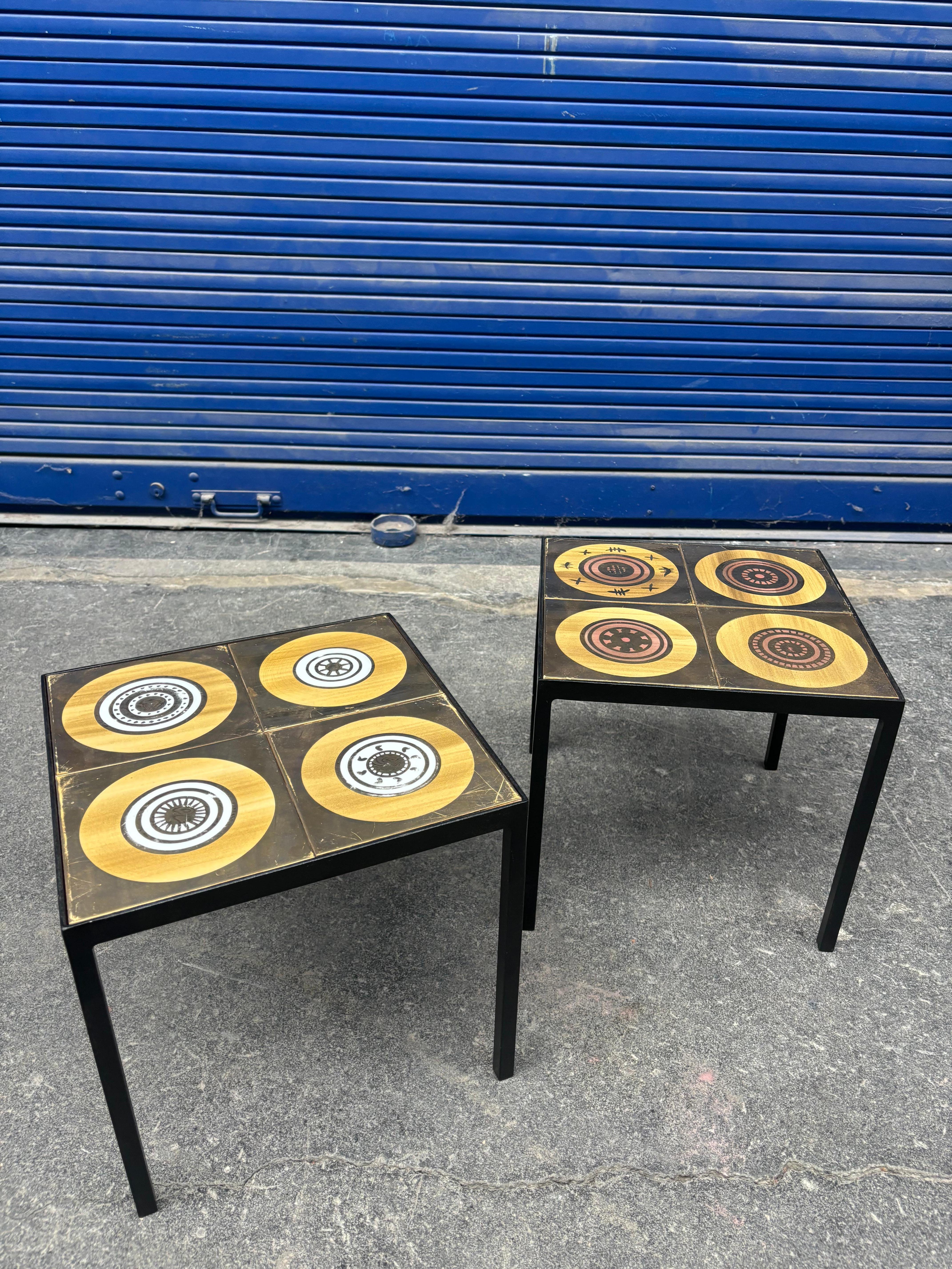 Paar Beistelltische von Georges Pelletier im Zustand „Gut“ im Angebot in SAINT-OUEN-SUR-SEINE, FR