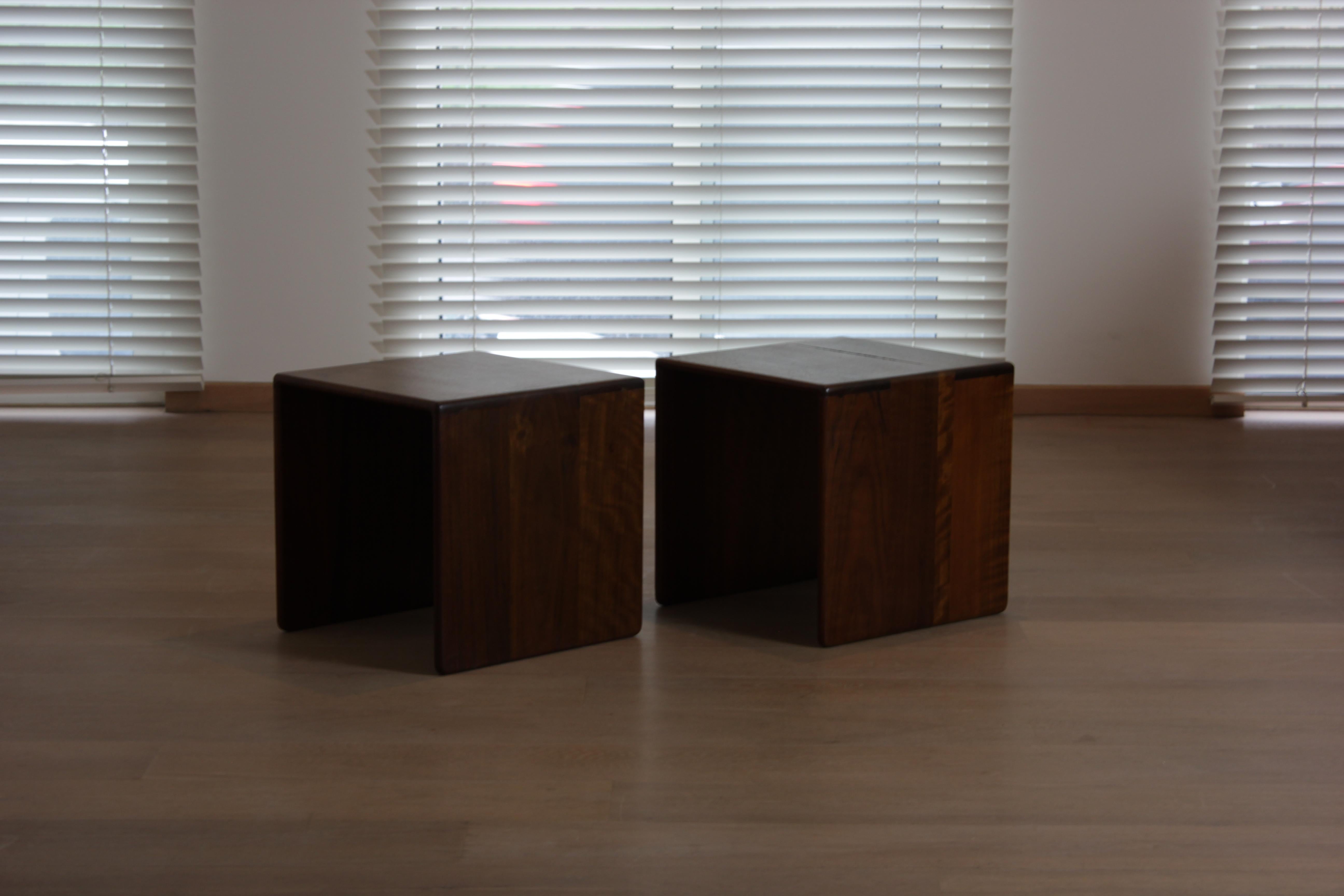 Mid-Century Modern Pair of side tables by Gerald McCabe for Orange Crate Modern