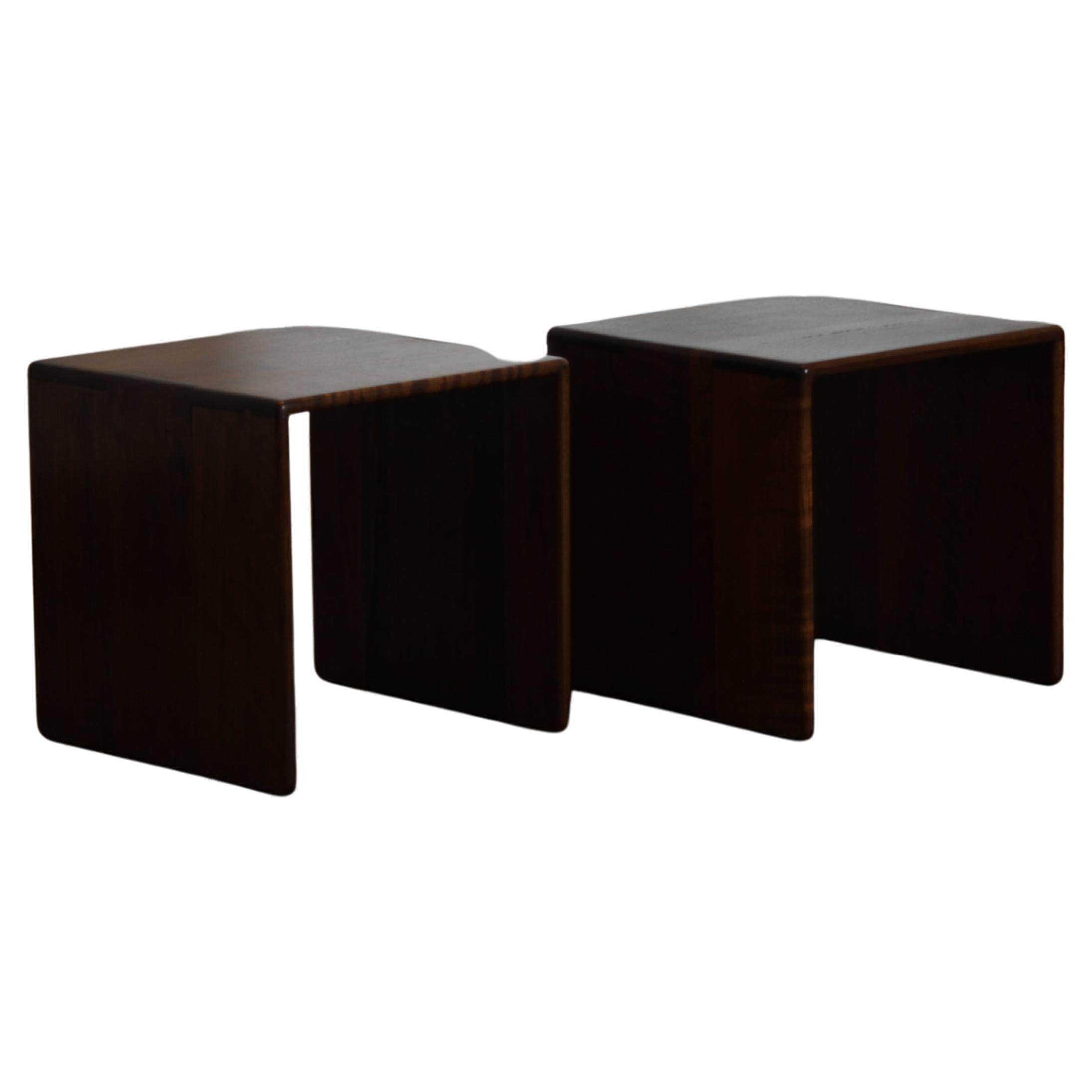 Pair of side tables by Gerald McCabe for Orange Crate Modern
