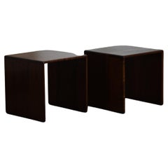 Vintage Pair of side tables by Gerald McCabe for Orange Crate Modern