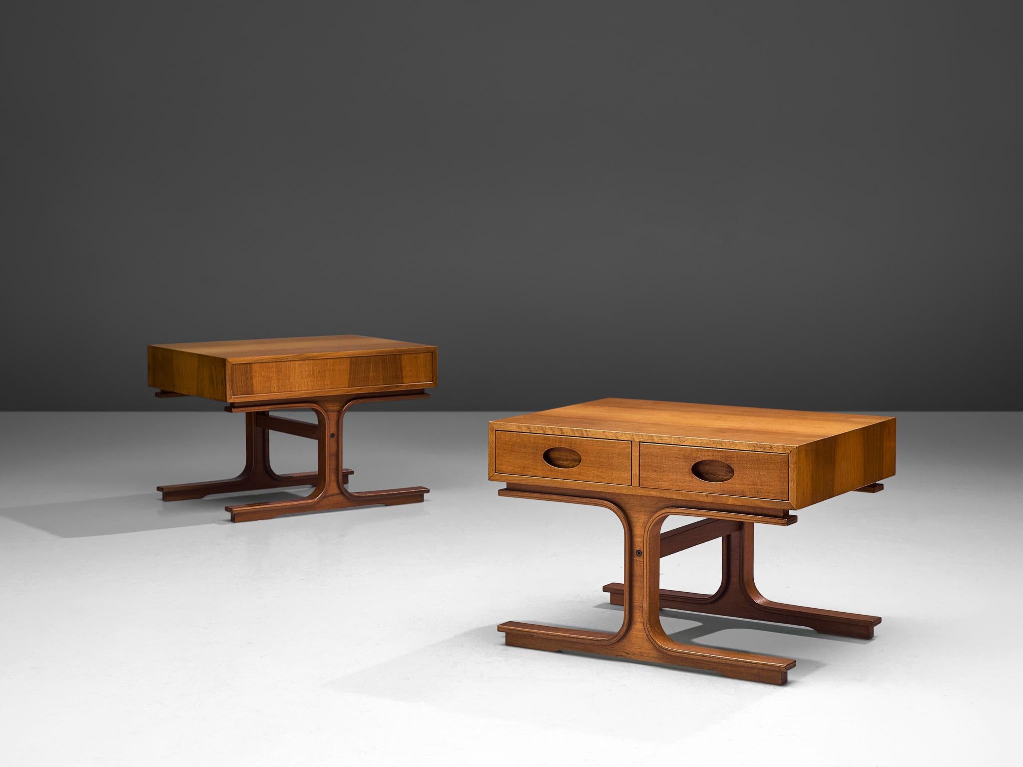 Italian Pair of Side Tables by Gianfranco Frattini