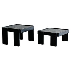 Retro Pair of side tables by Gianfranco Frattini