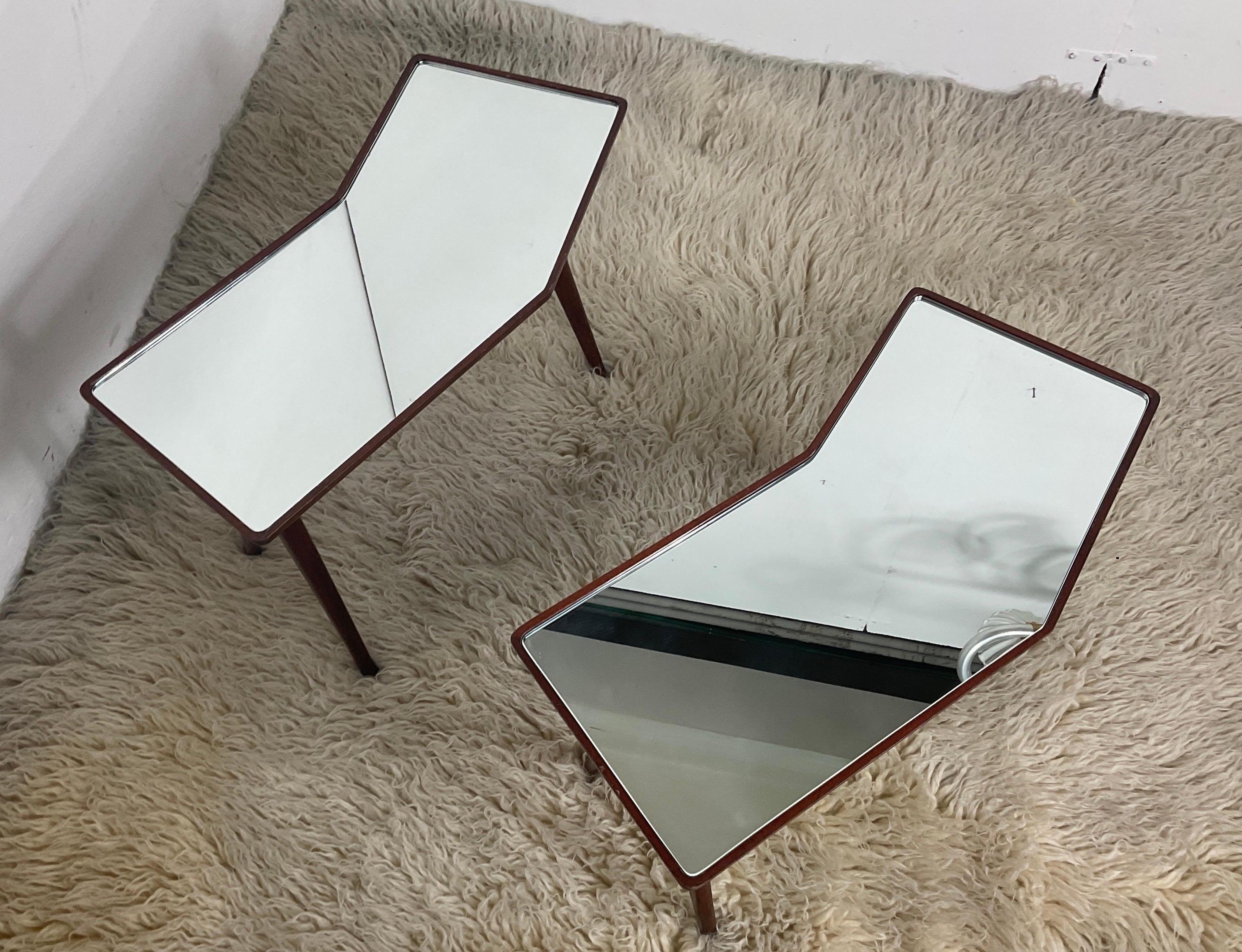Pair of side tables by Gio Ponti for Fontana Arte, 1950s For Sale 7