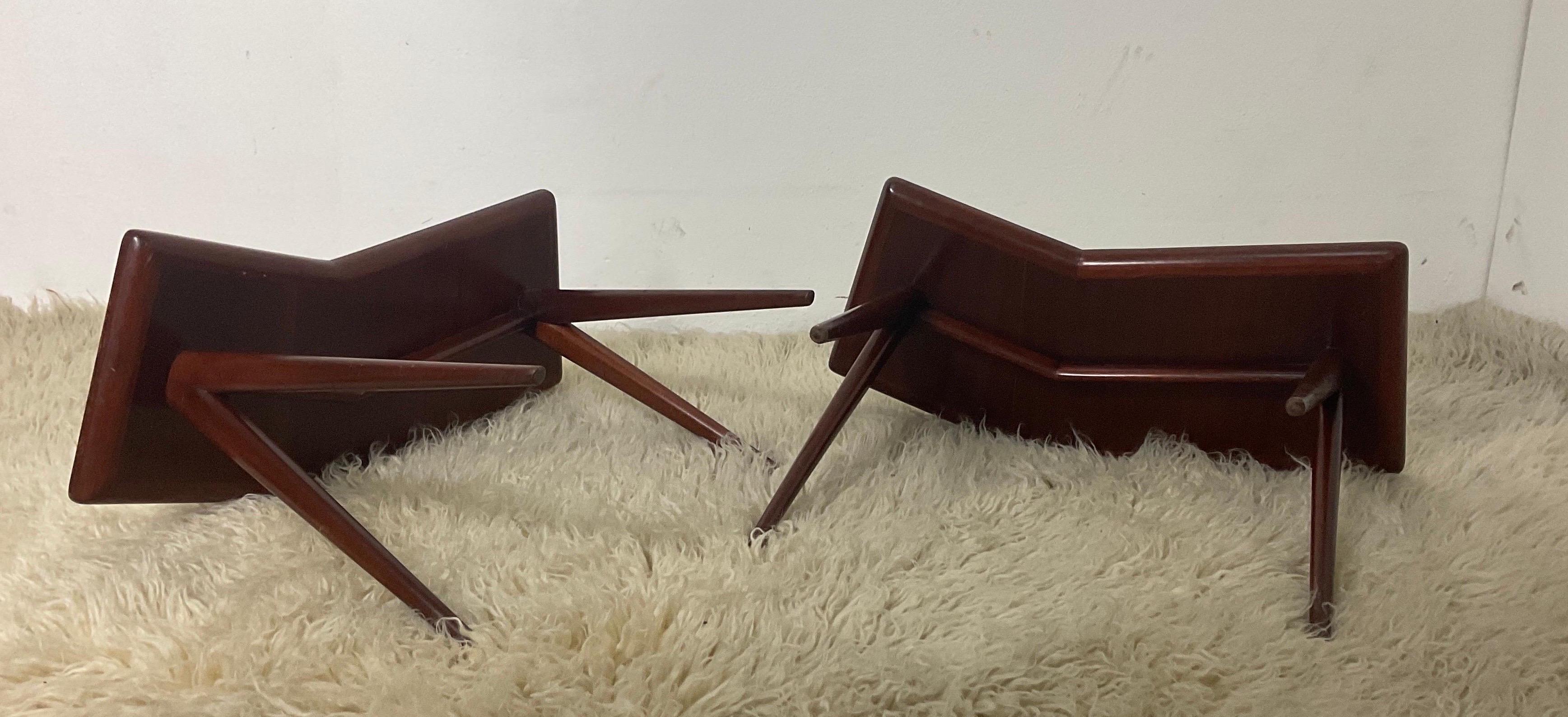 Pair of side tables by Gio Ponti for Fontana Arte, 1950s For Sale 2