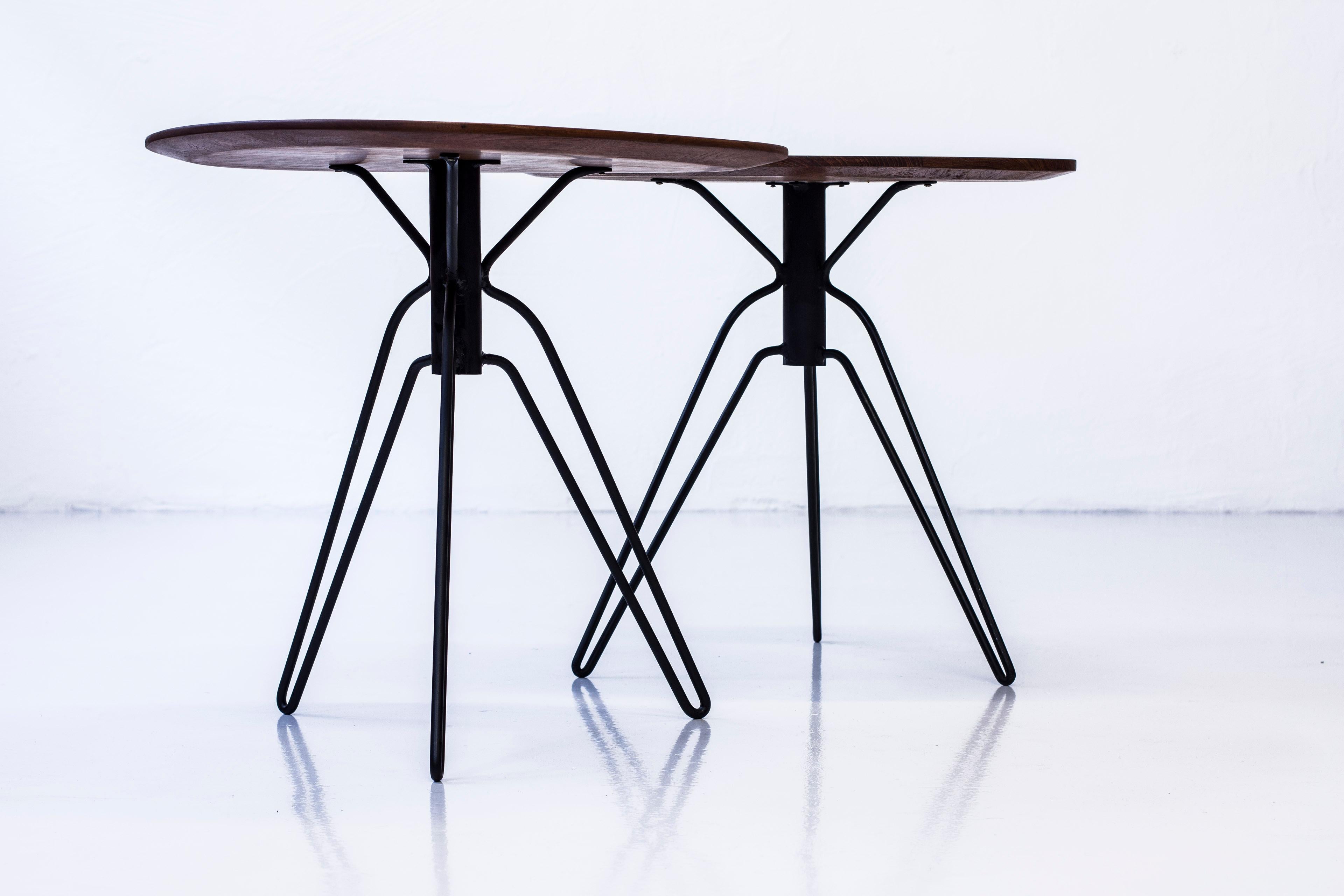 Scandinavian Modern Pair of Side Tables by Hans Agne Jakobsson, Sweden, 1950s