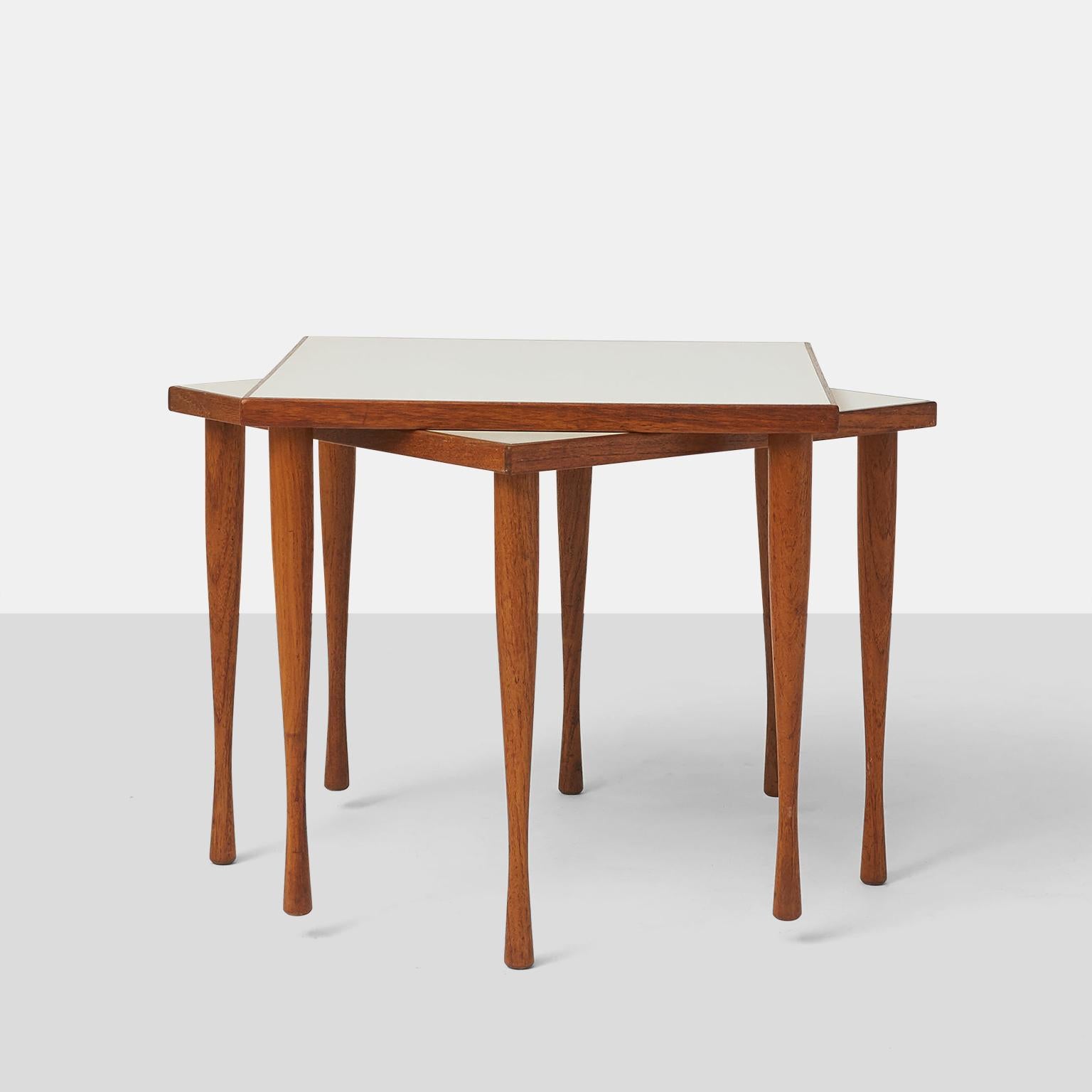 Scandinavian Modern Pair of Side Tables by Hans Andersen For Sale