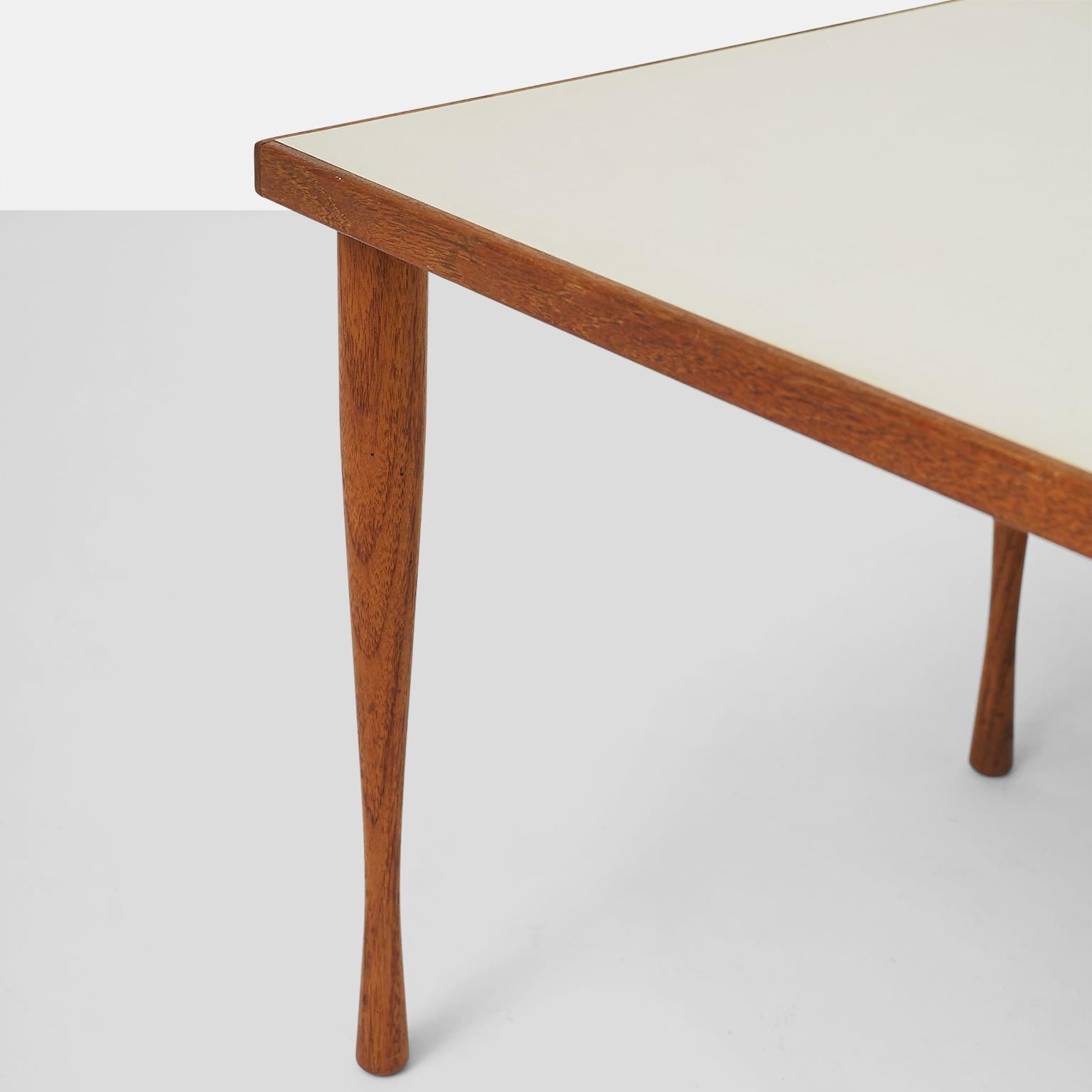 Laminate Pair of Side Tables by Hans Andersen For Sale