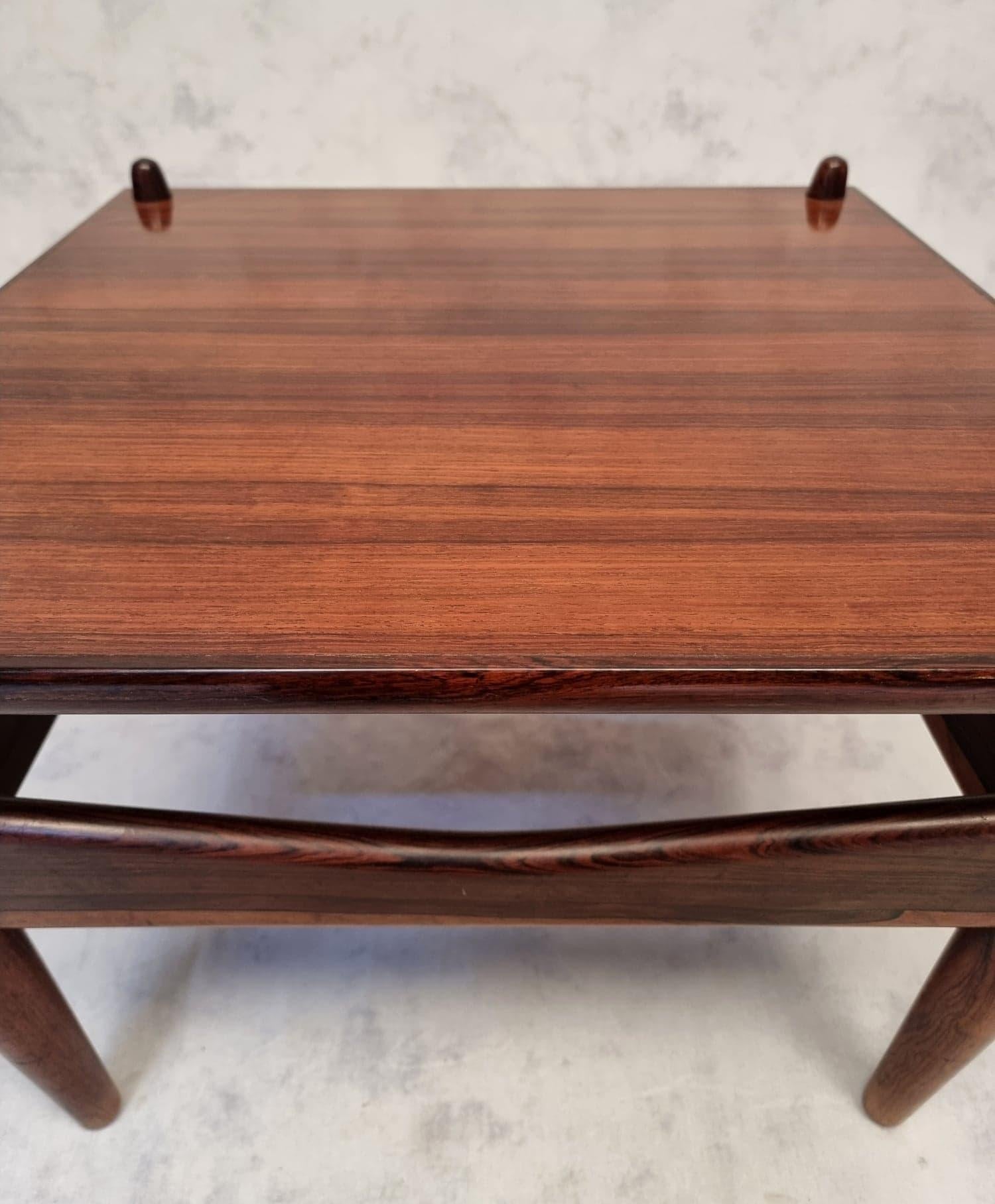 Pair Of Side Tables By Illum Wikkelsø – N°272, Rosewood, Ca 1950 For Sale 6