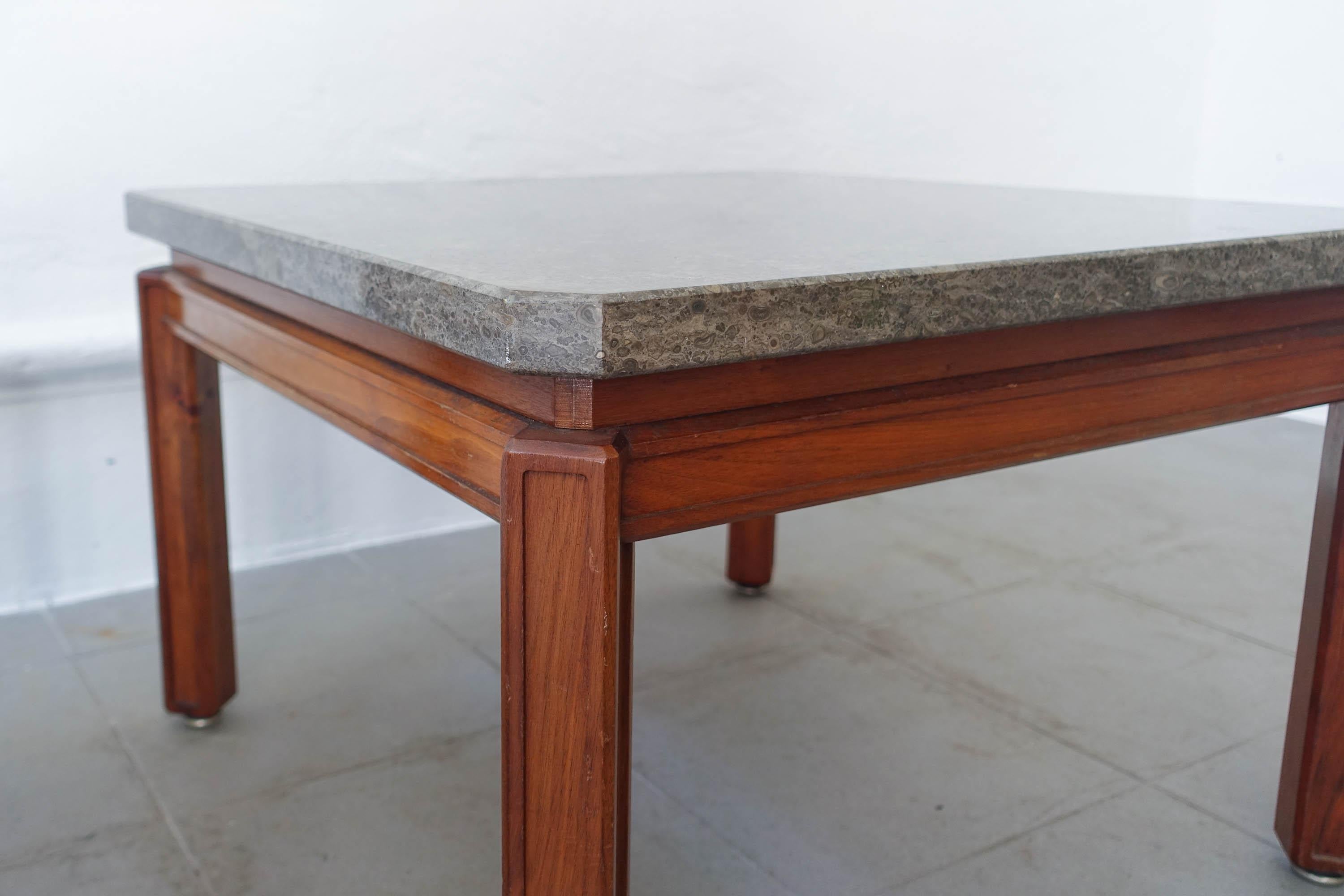 Wood Pair of Side Tables by José Espinho for Estoril Sol Hotel, Model Export, 1970's For Sale