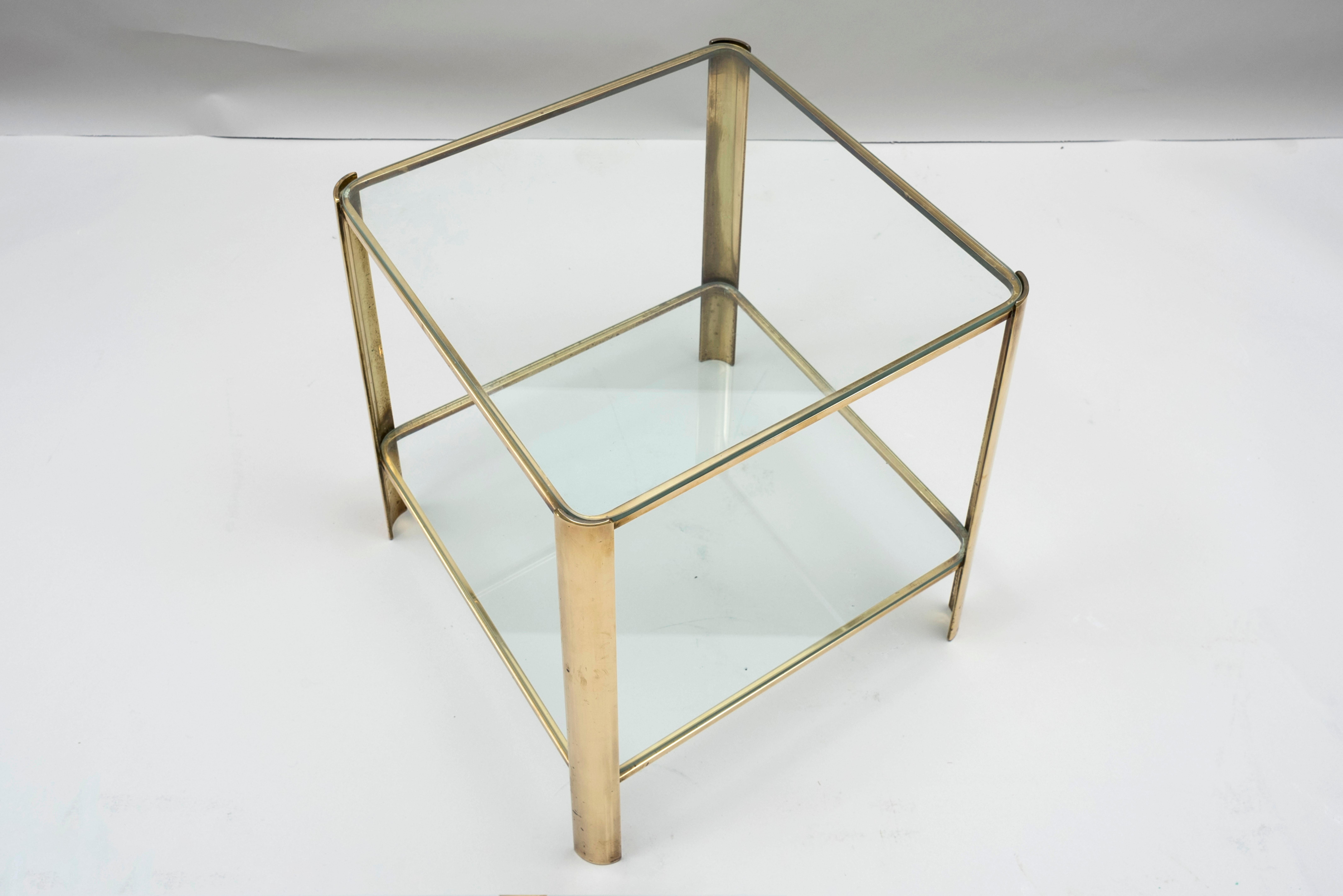 French Pair of Side Tables by Maison Malabert