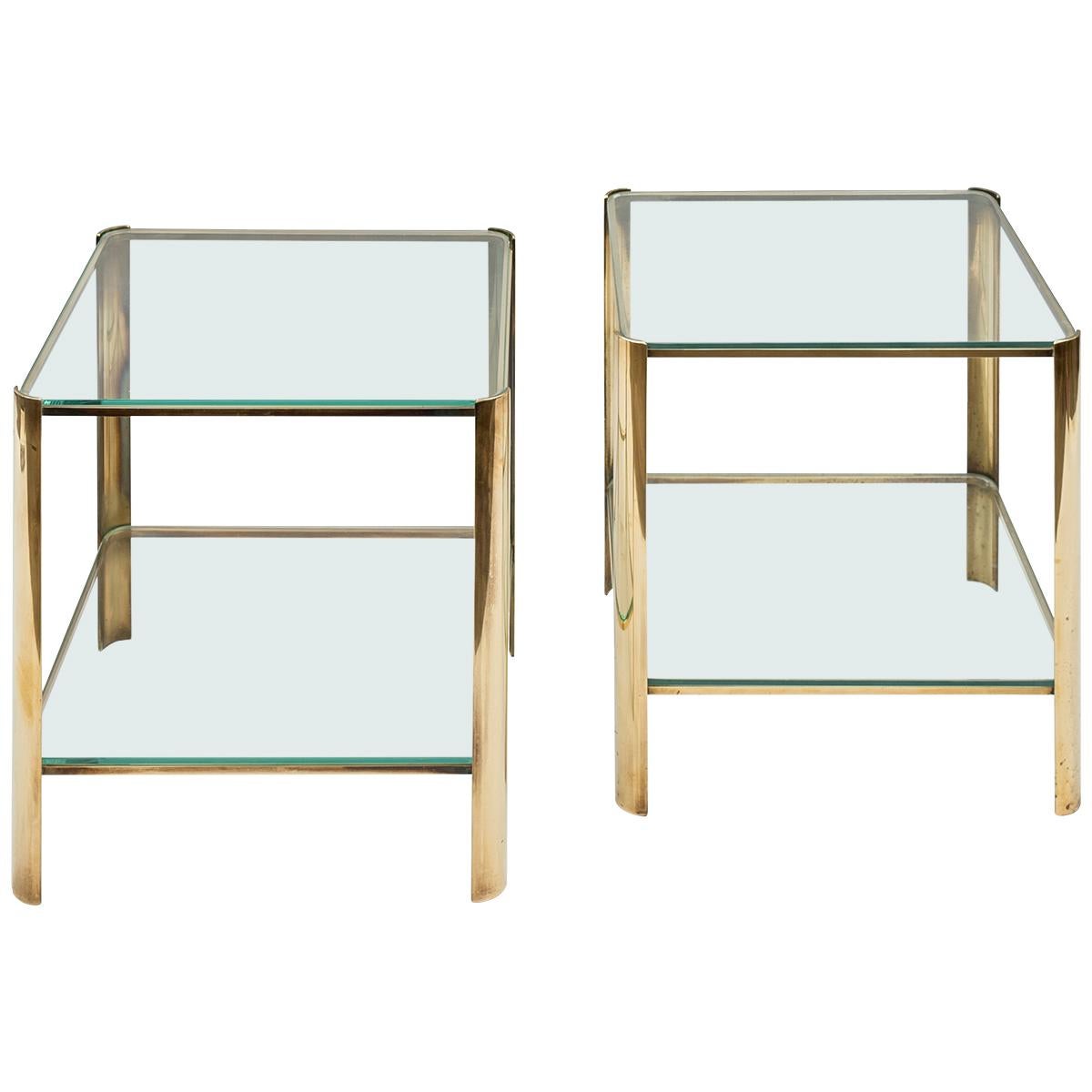 Pair of Side Tables by Maison Malabert