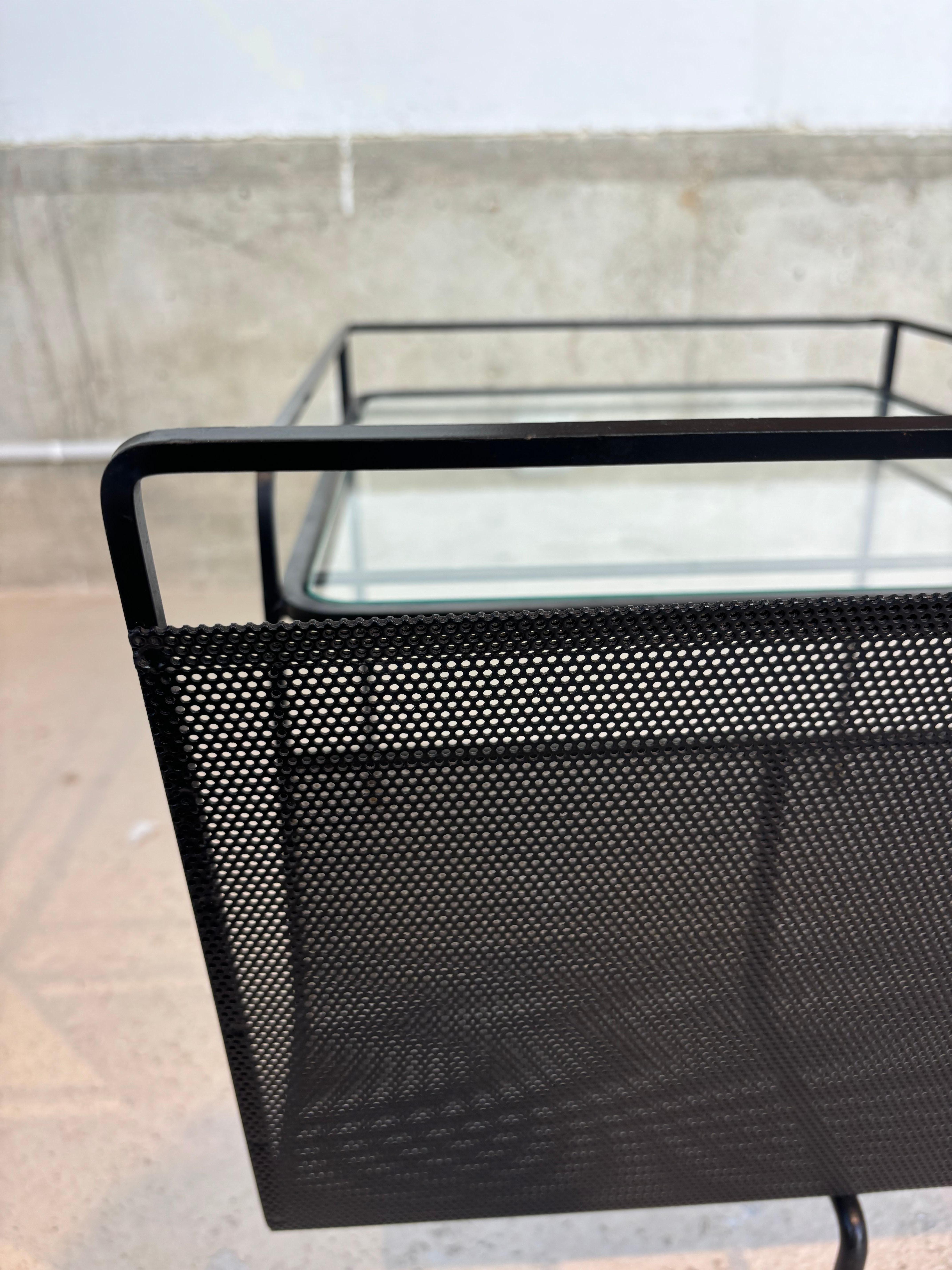Pair of side tables by Mathieu Matégot For Sale 4