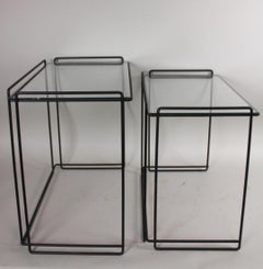 Beistelltische von Max Sauze, Frankreich, 1970er Jahre, Paar