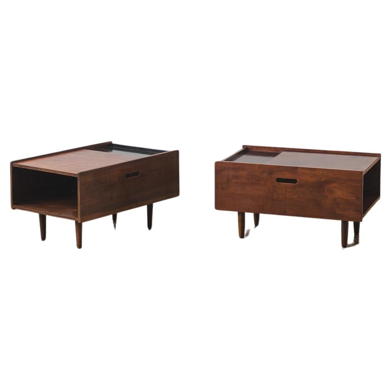 Pair of side tables by Michel Arnoult For Sale