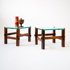 Pair of Side Tables by Móveis Cimo, Brazil, 1960s Brazilian Mid-Century Modern