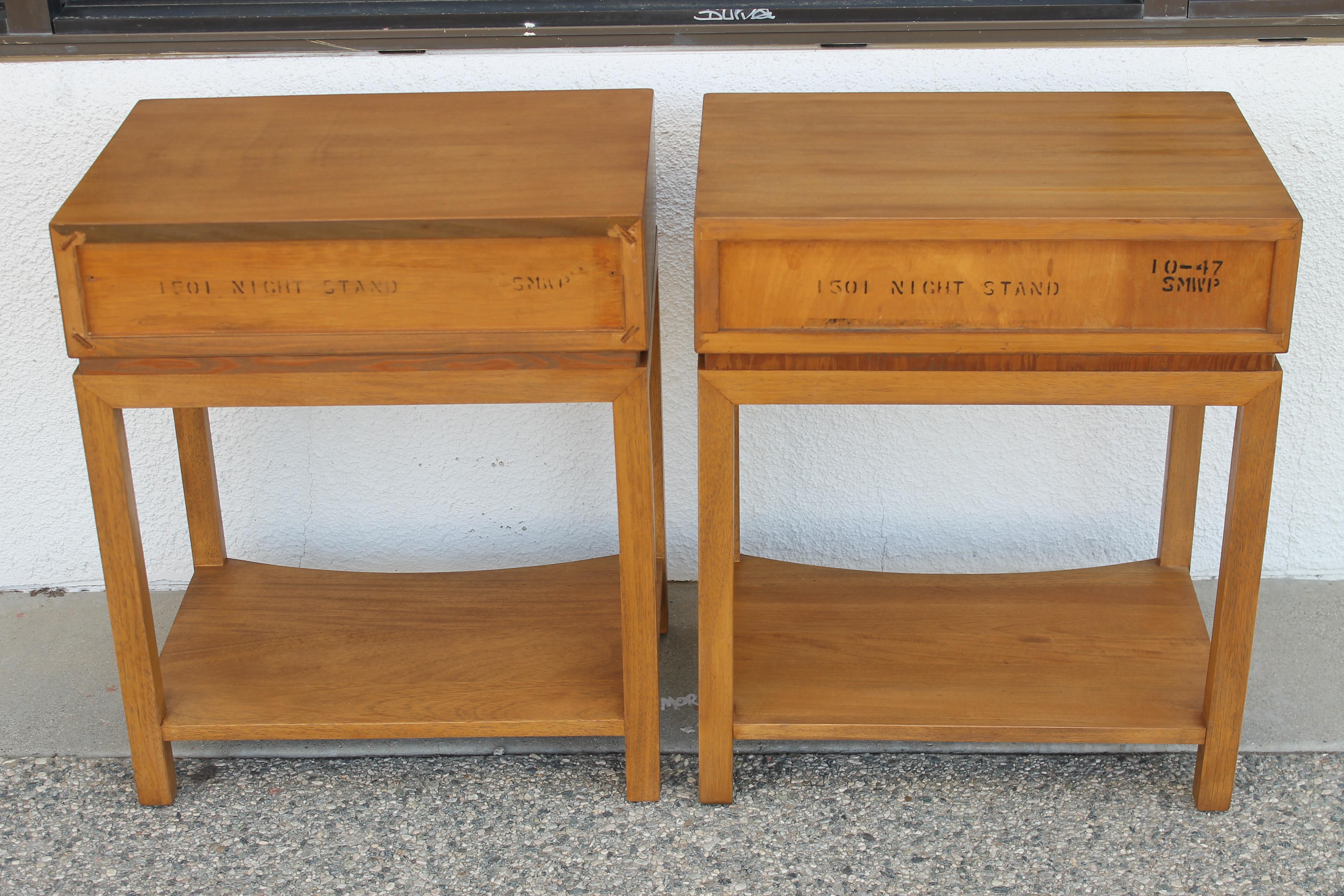 American Pair of Side Tables by Paul Frankl for Brown Saltman