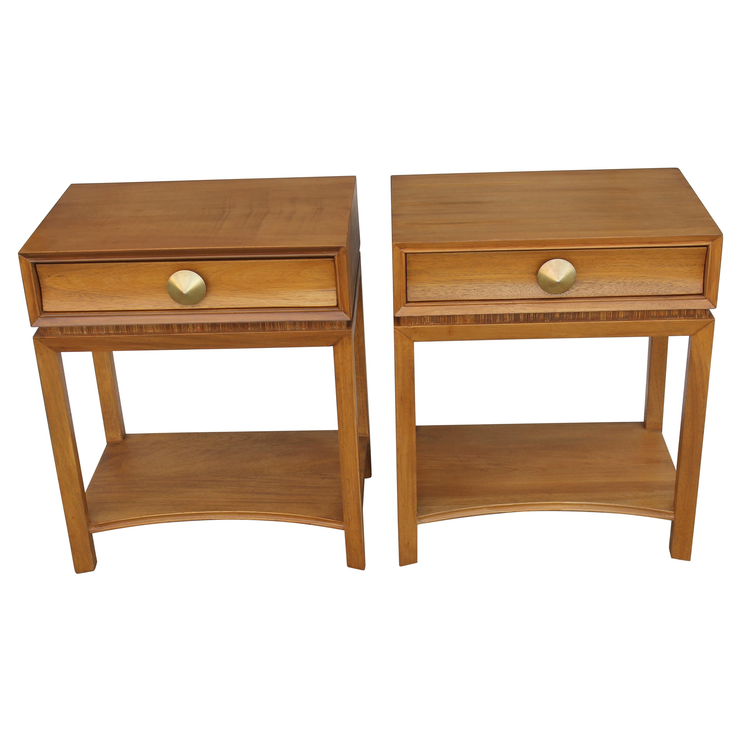 Pair of Side Tables by Paul Frankl for Brown Saltman