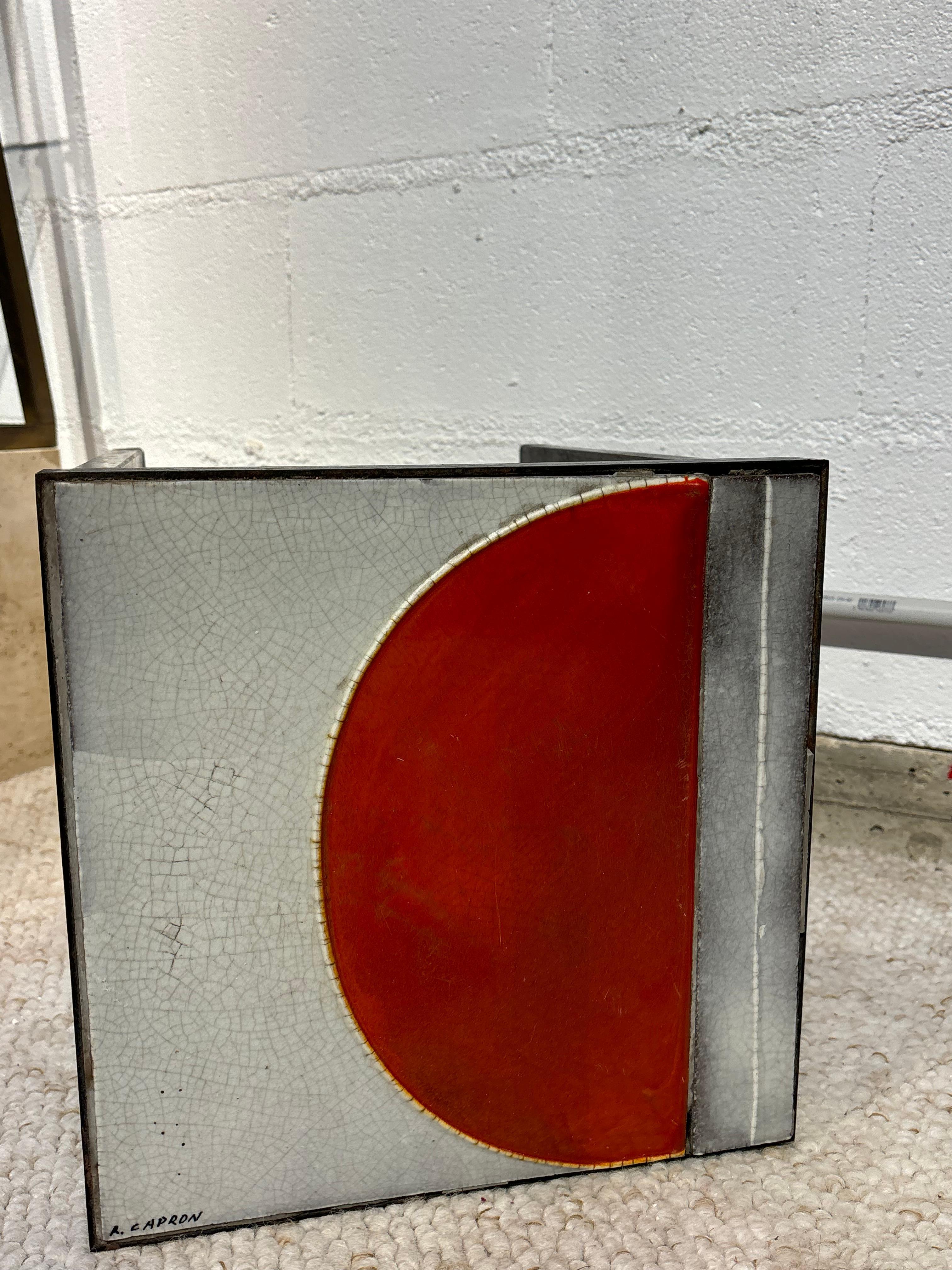 Pair of side tables by Roger Capron in vendita 5