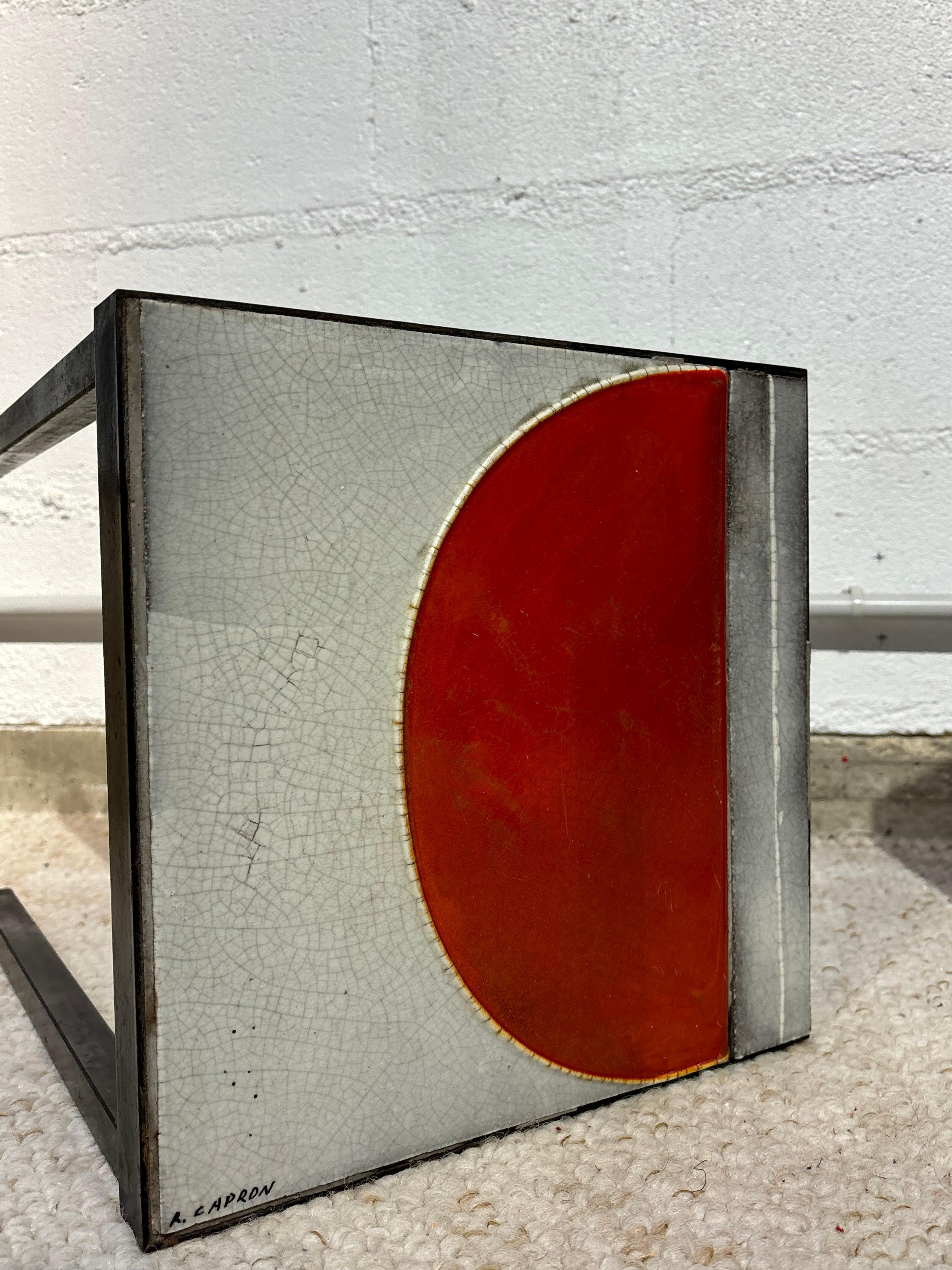 Pair of side tables by Roger Capron in vendita 7