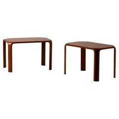 Pair of side tables by Saburo Inui for Tendo Mokko, circa 1960