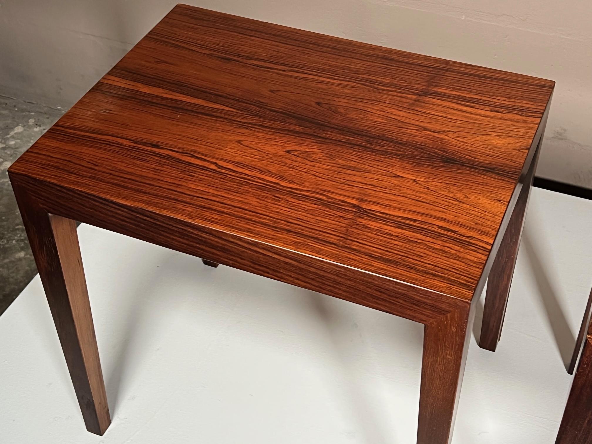 Pair of Side Tables by Severin Hansen in Rosewood 5