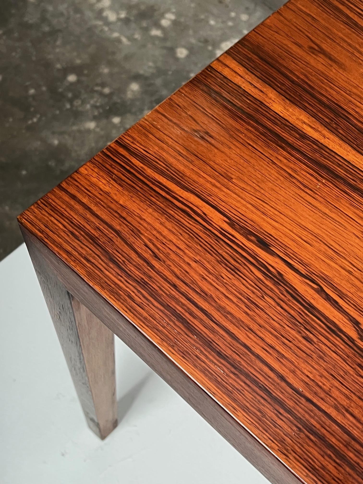 Danish Pair of Side Tables by Severin Hansen in Rosewood