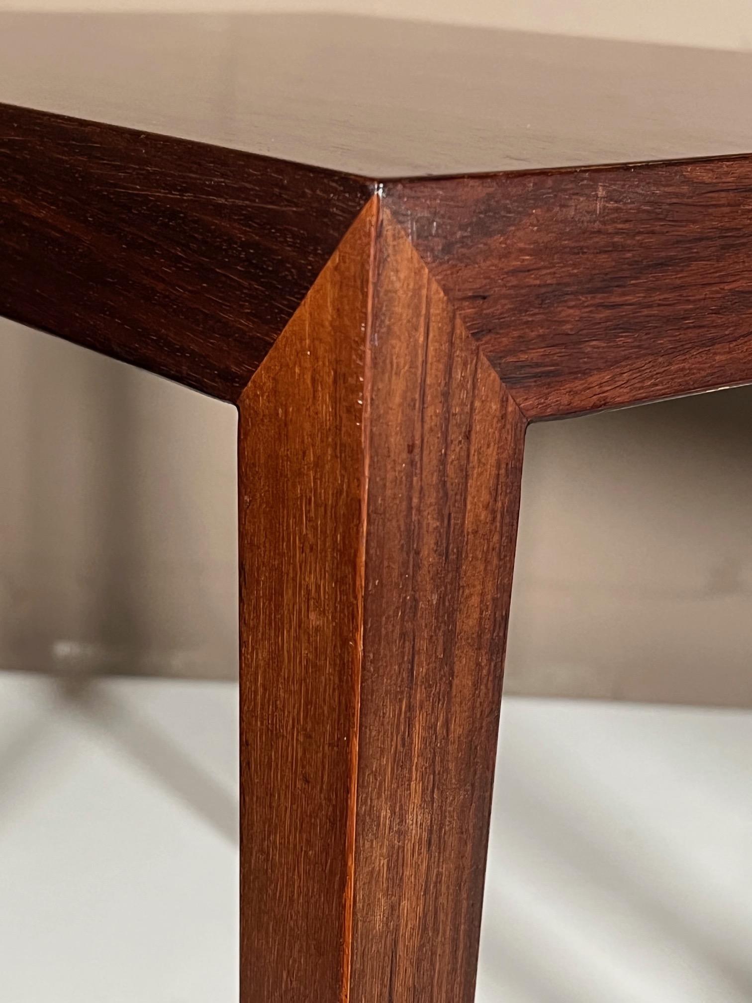 Pair of Side Tables by Severin Hansen in Rosewood In Good Condition In St.Petersburg, FL